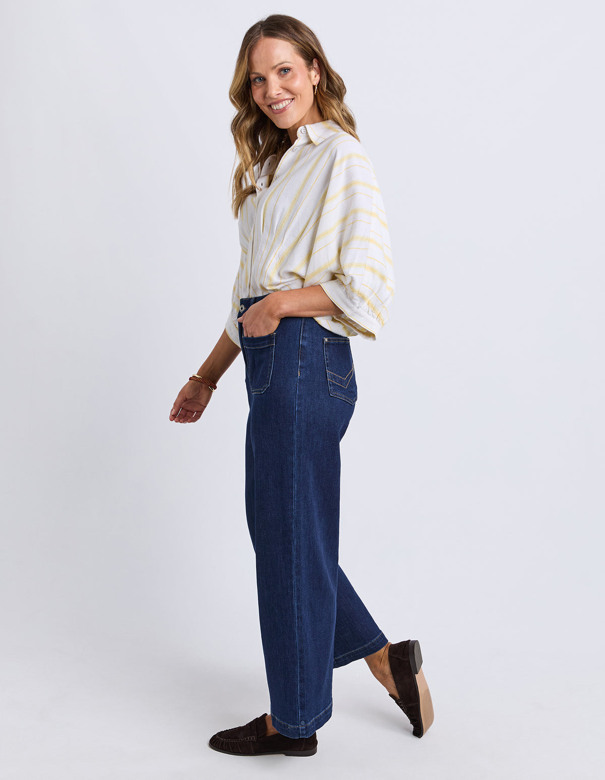 Elm Alyssa Front Pocket Jean - Saphire