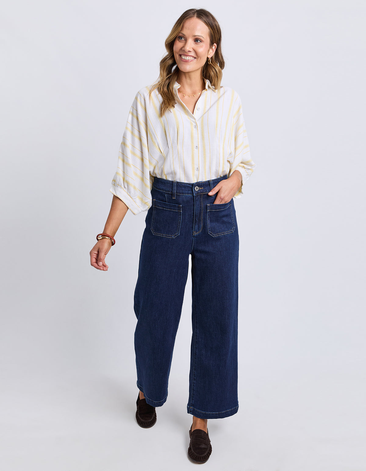 Elm Alyssa Front Pocket Jean - Saphire