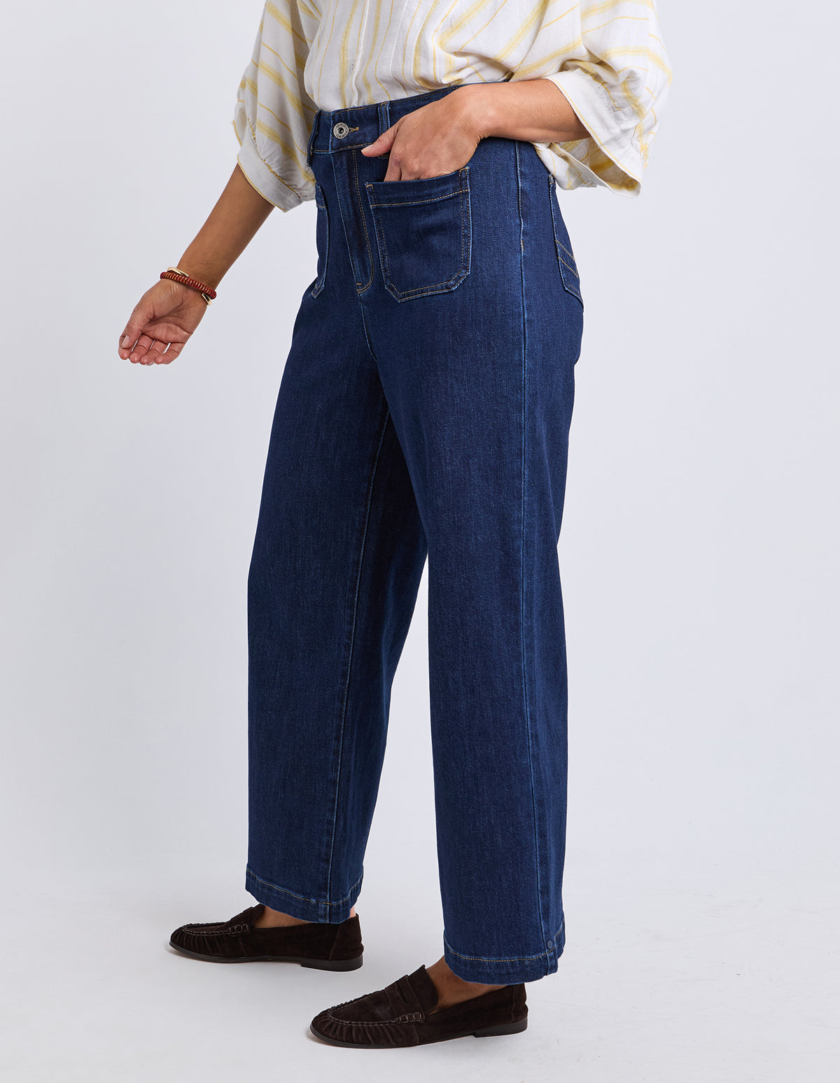 Elm Alyssa Front Pocket Jean - Saphire