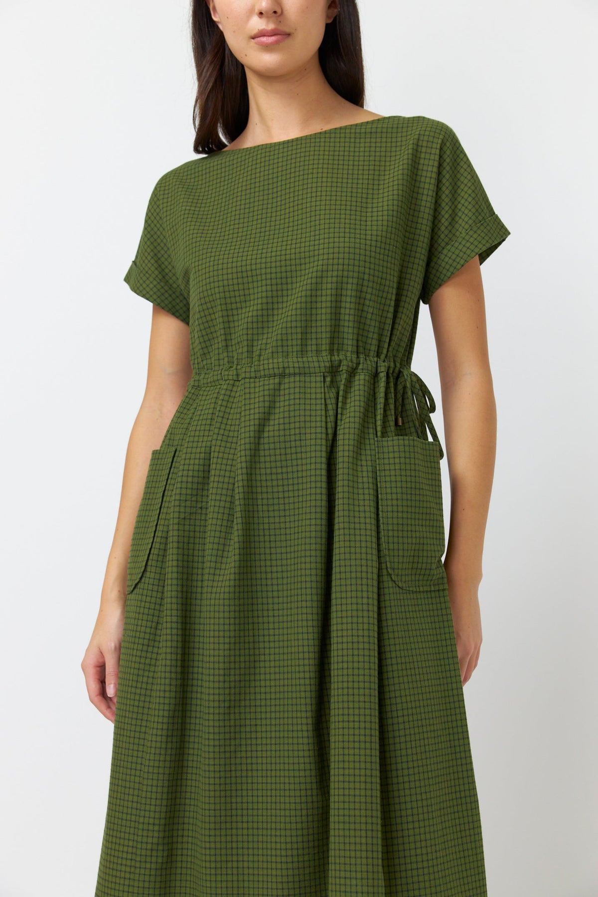 Sylvester Atlas Dress - Olive