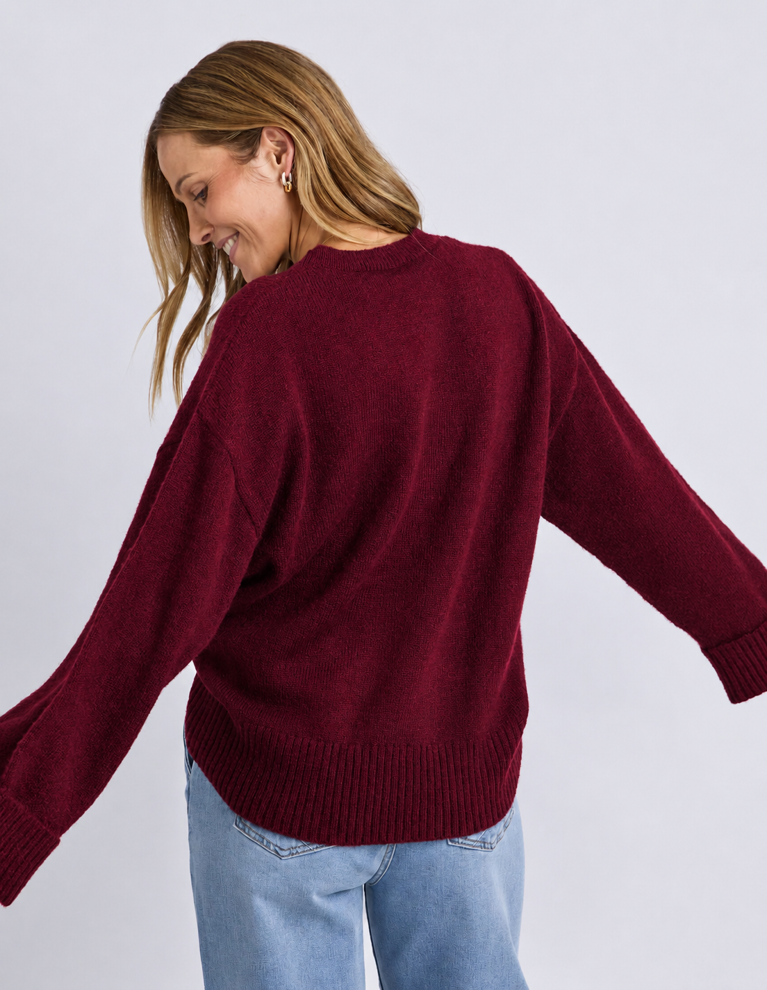 Elm Annie Intersia Knit Maro