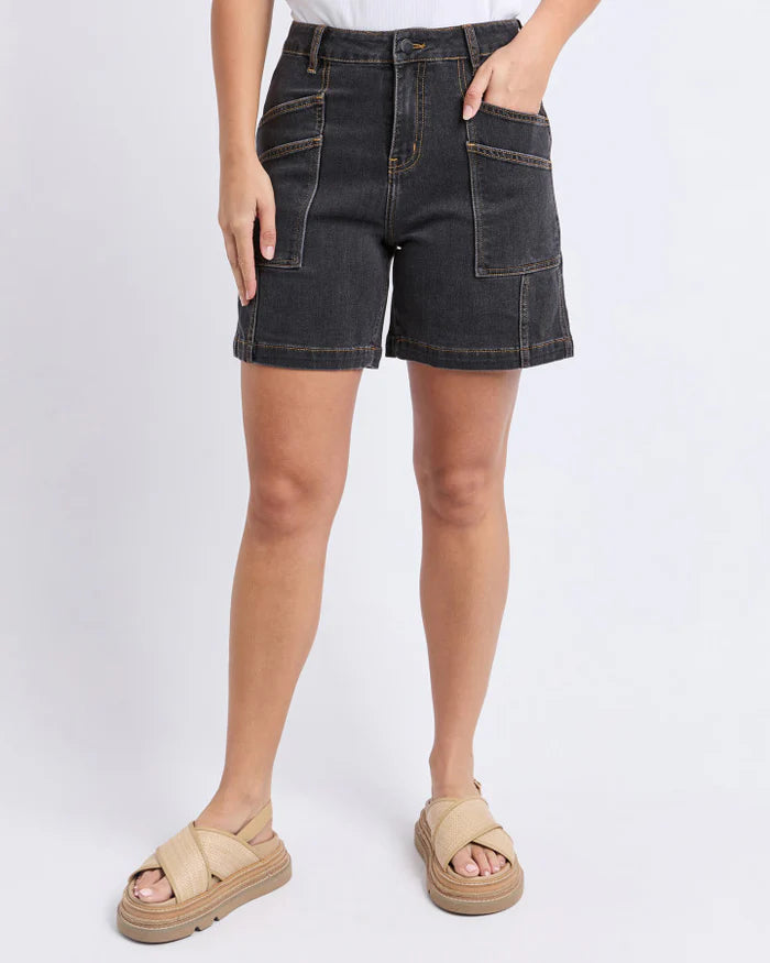 Foxwood Balmy Short - Washed Black