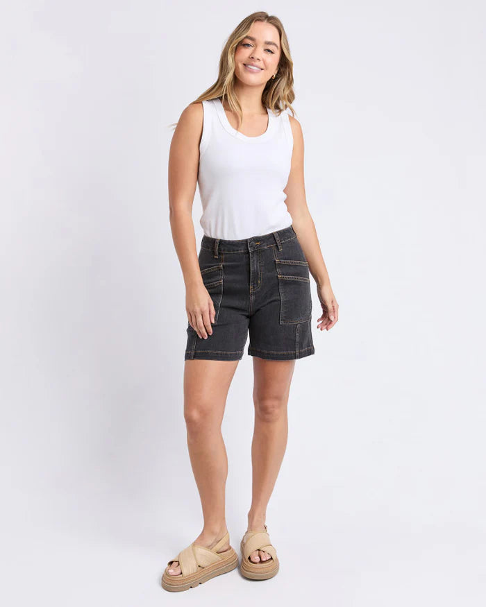 Foxwood Balmy Short - Washed Black