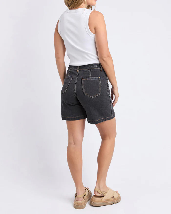Foxwood Balmy Short - Washed Black