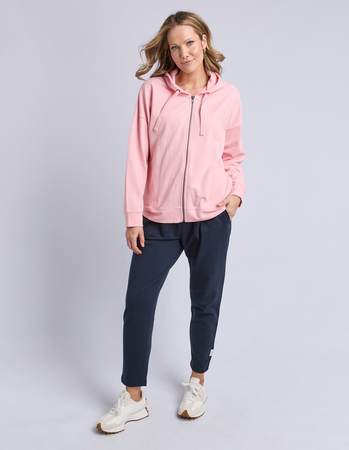 Elm Beachy Zip Hoodie Rose