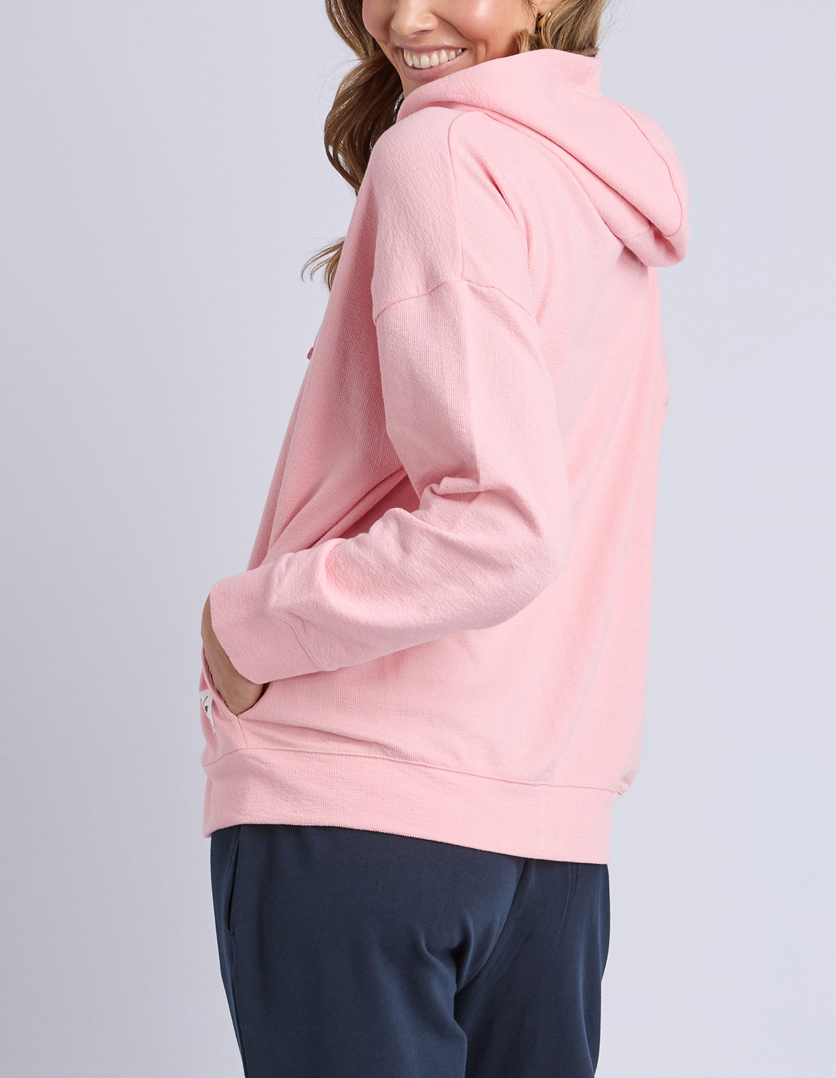 Elm Beachy Zip Hoodie Rose