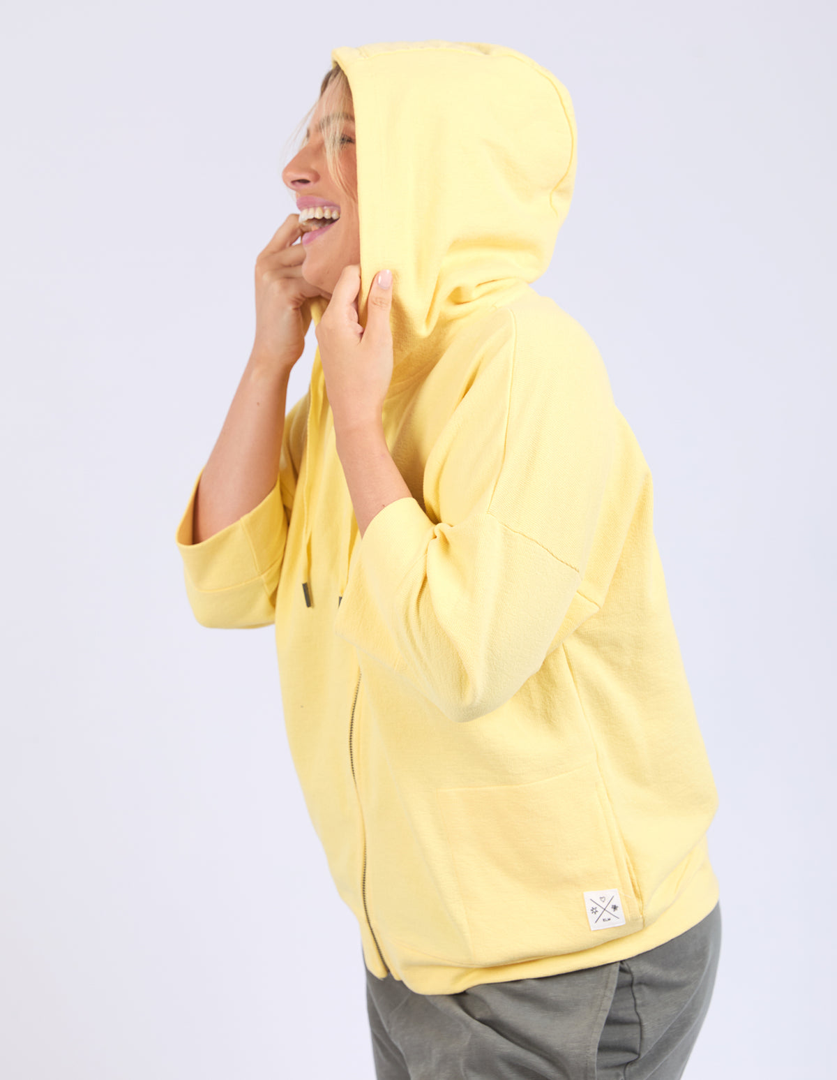 Elm Beachy Zip Hoodie - Banana