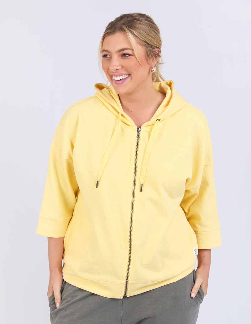 Elm Beachy Zip Hoodie - Banana