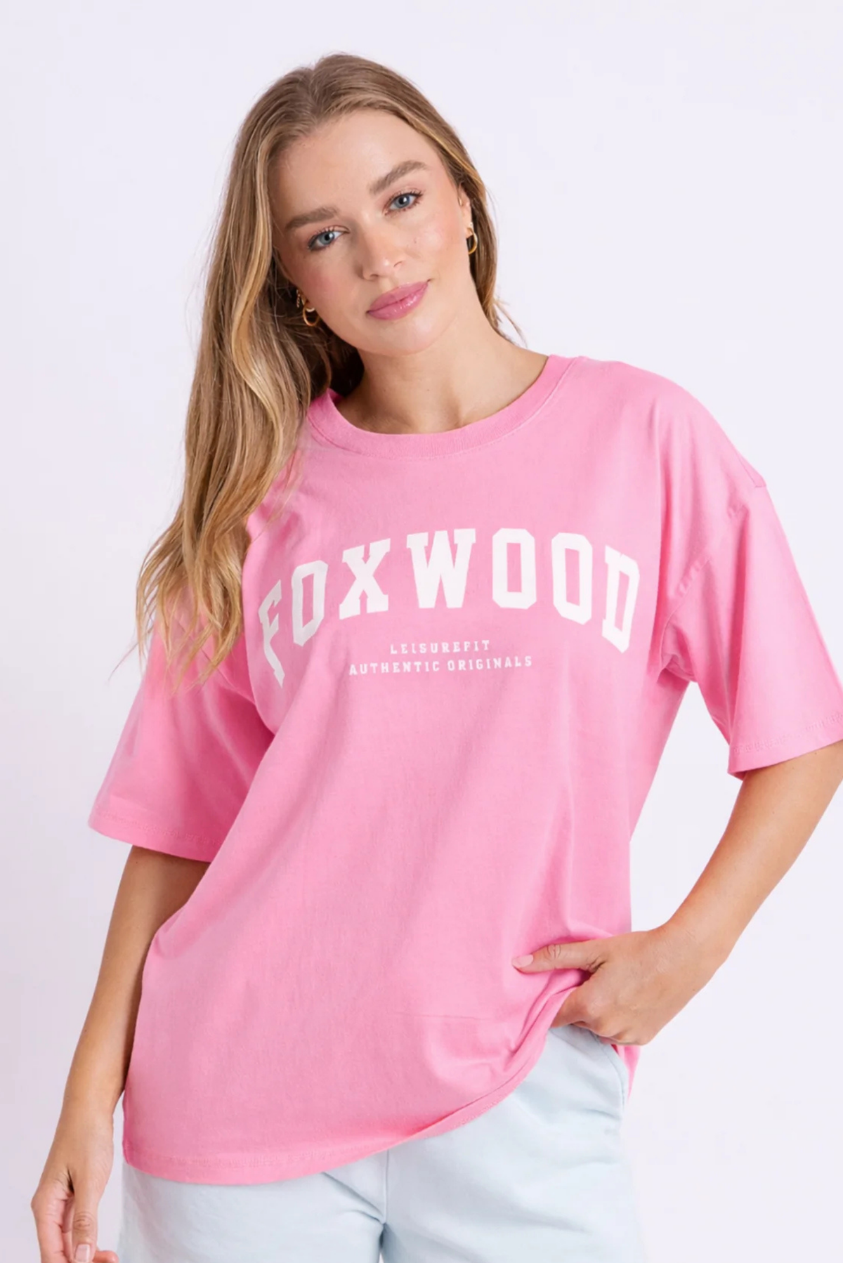 Foxwood Interval Tee Bubblegum