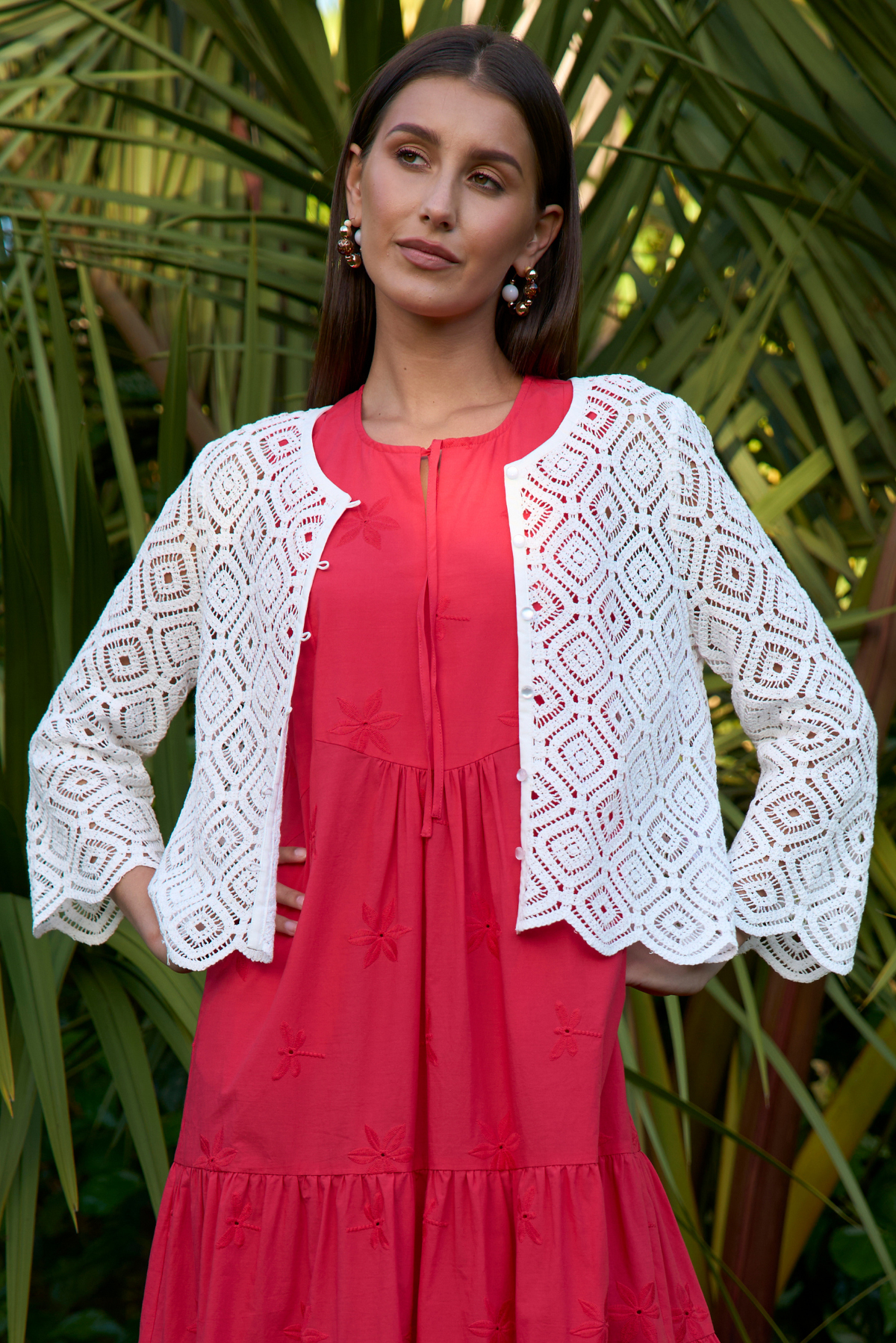 Loobies Story Lotus Cardi White