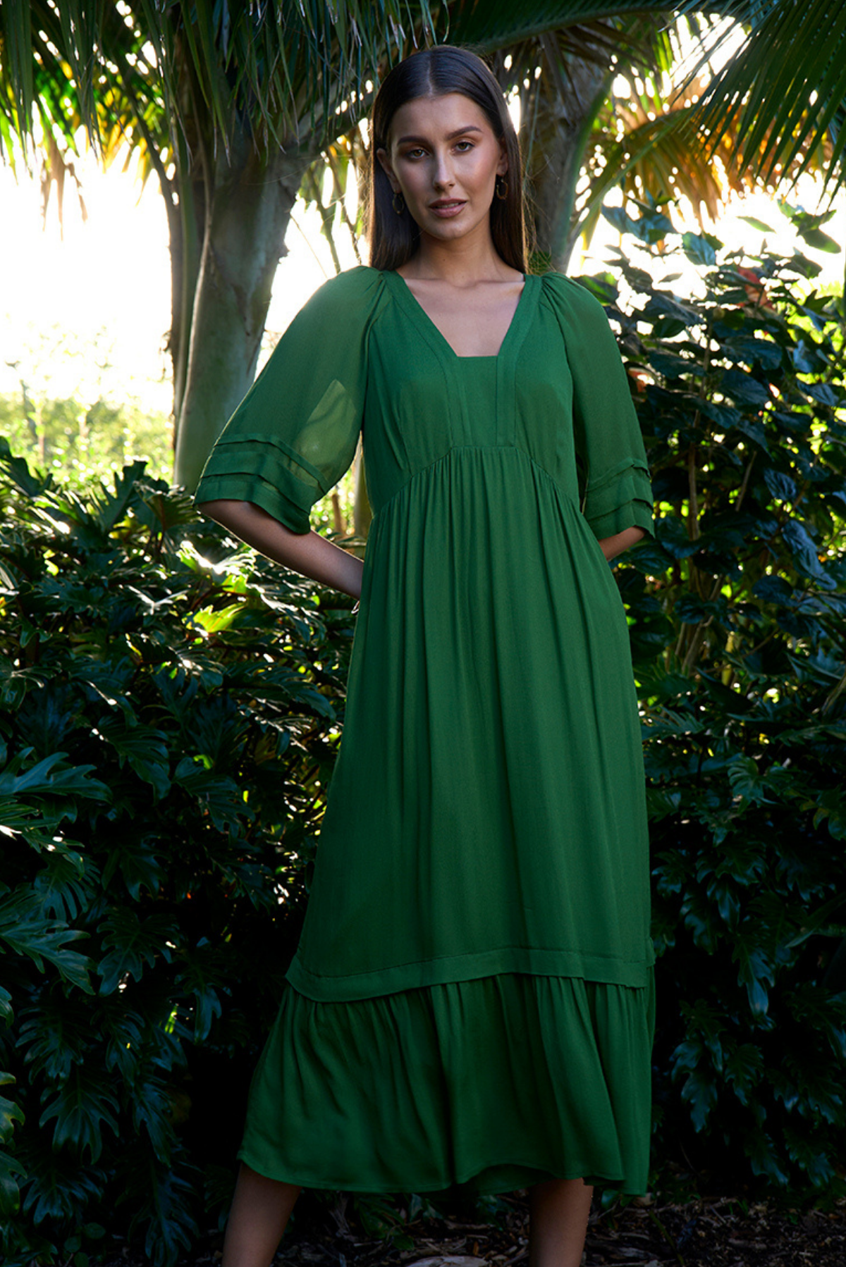 Loobies Story Reina Midi Dress Tea Leaf