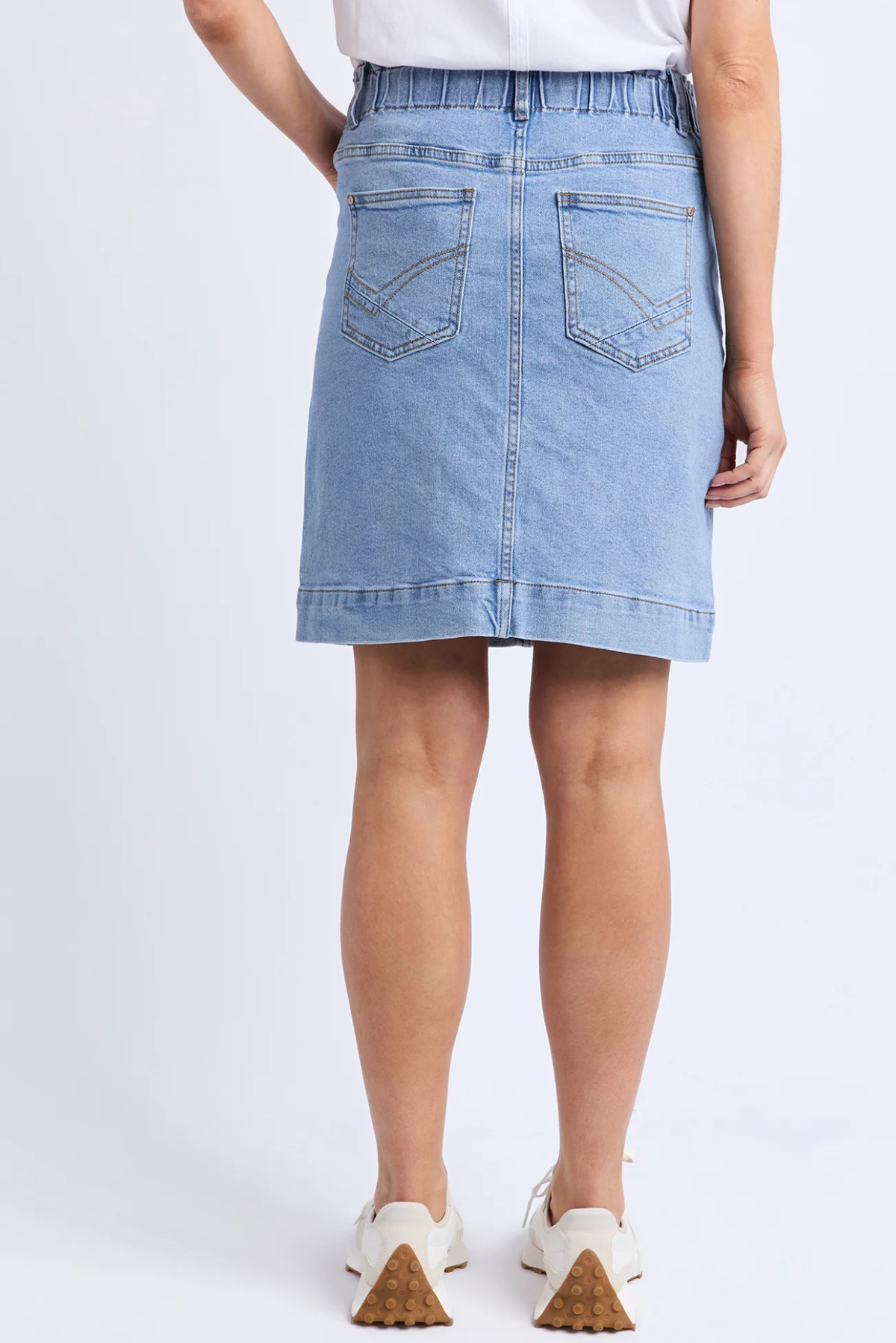 Elm Atlas Denim Skirt Blue