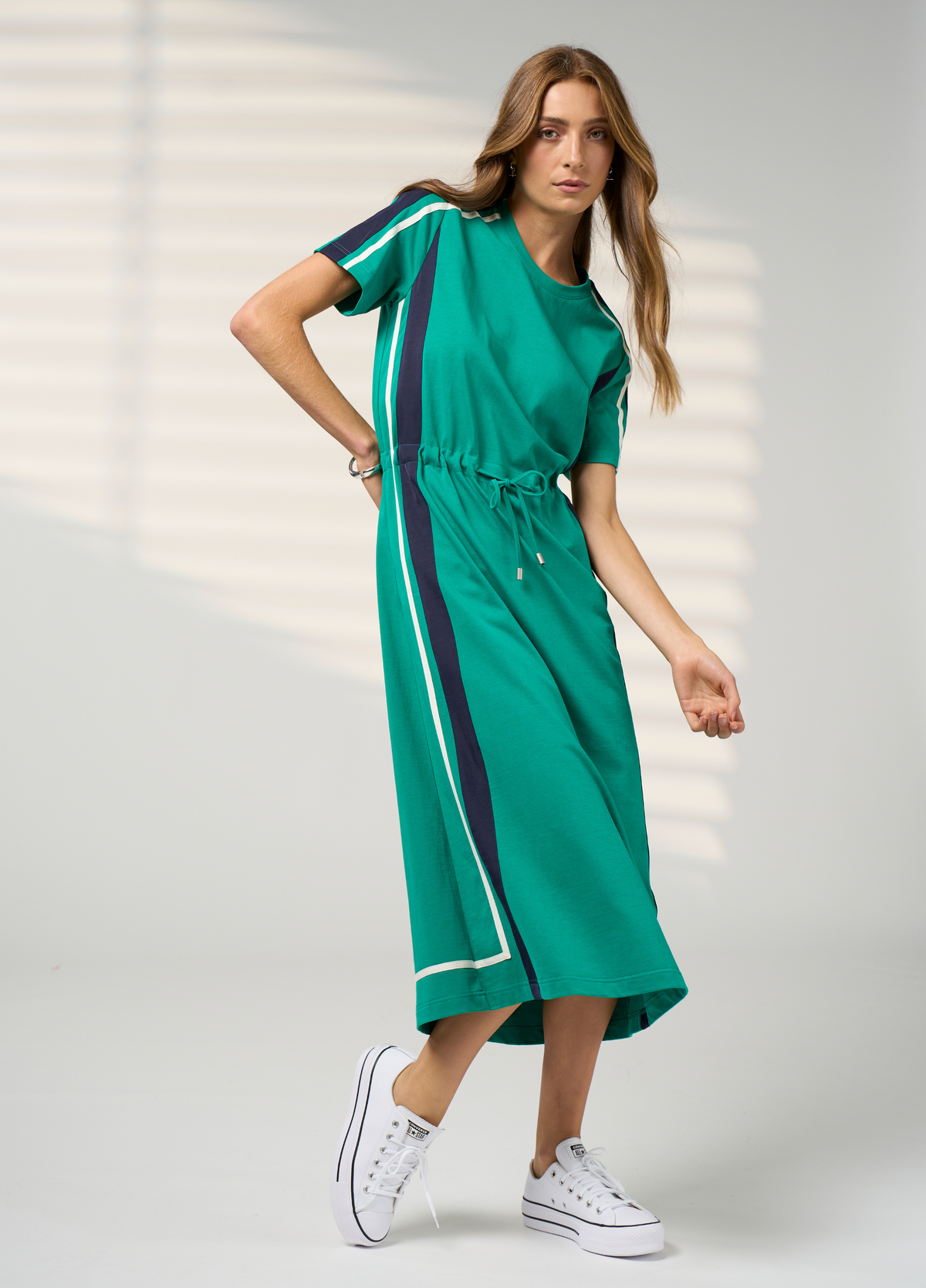 Madly Sweetly Contour Dress Jade Navy