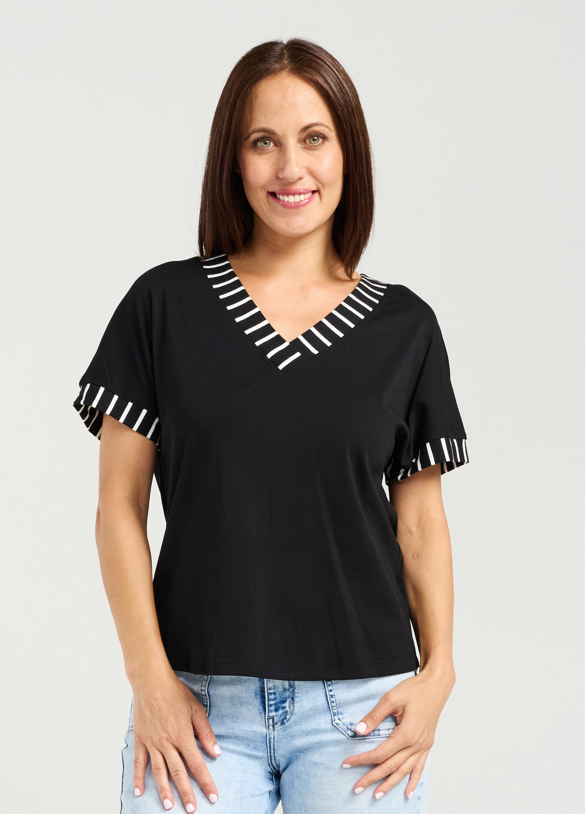 Seduce Cora Top Black