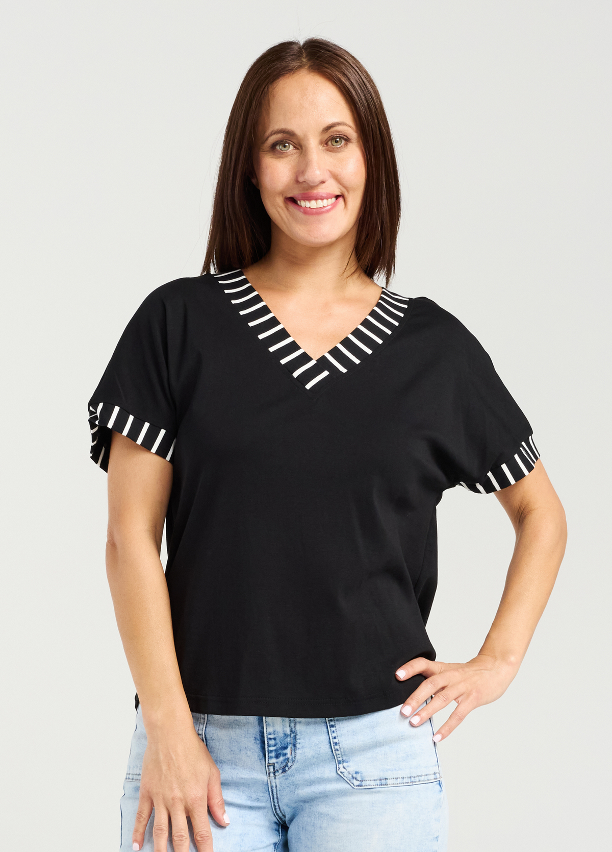 Seduce Cora Top Black