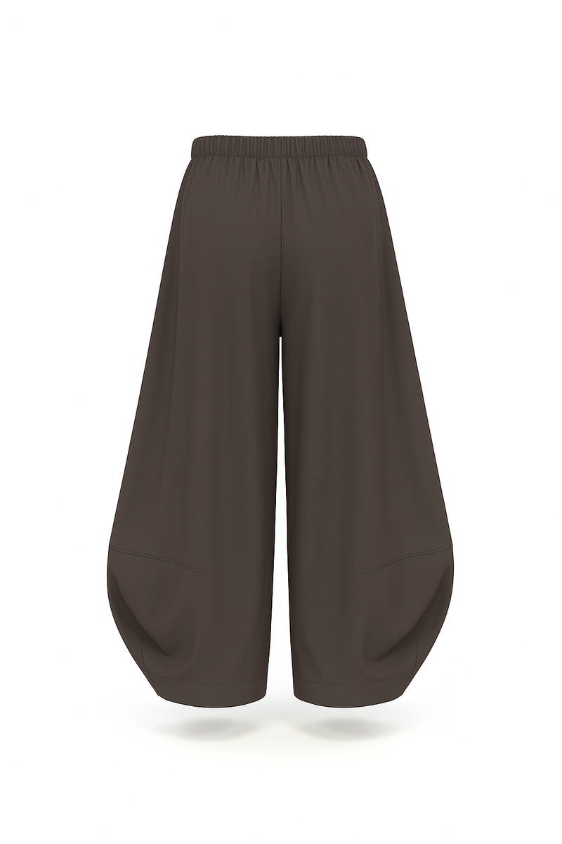 Paula Ryan Soft 7/8 Bell Pant - Aubergine
