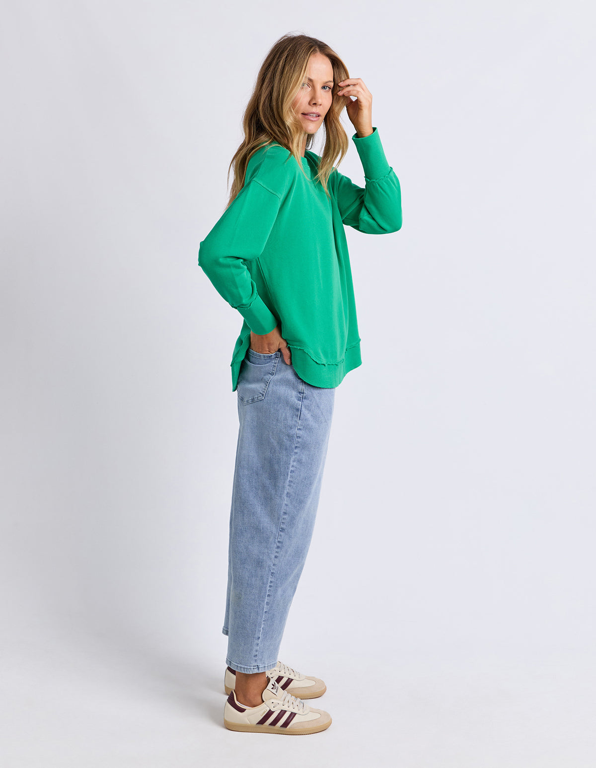 Foxwood Delilah Crew Bright Green