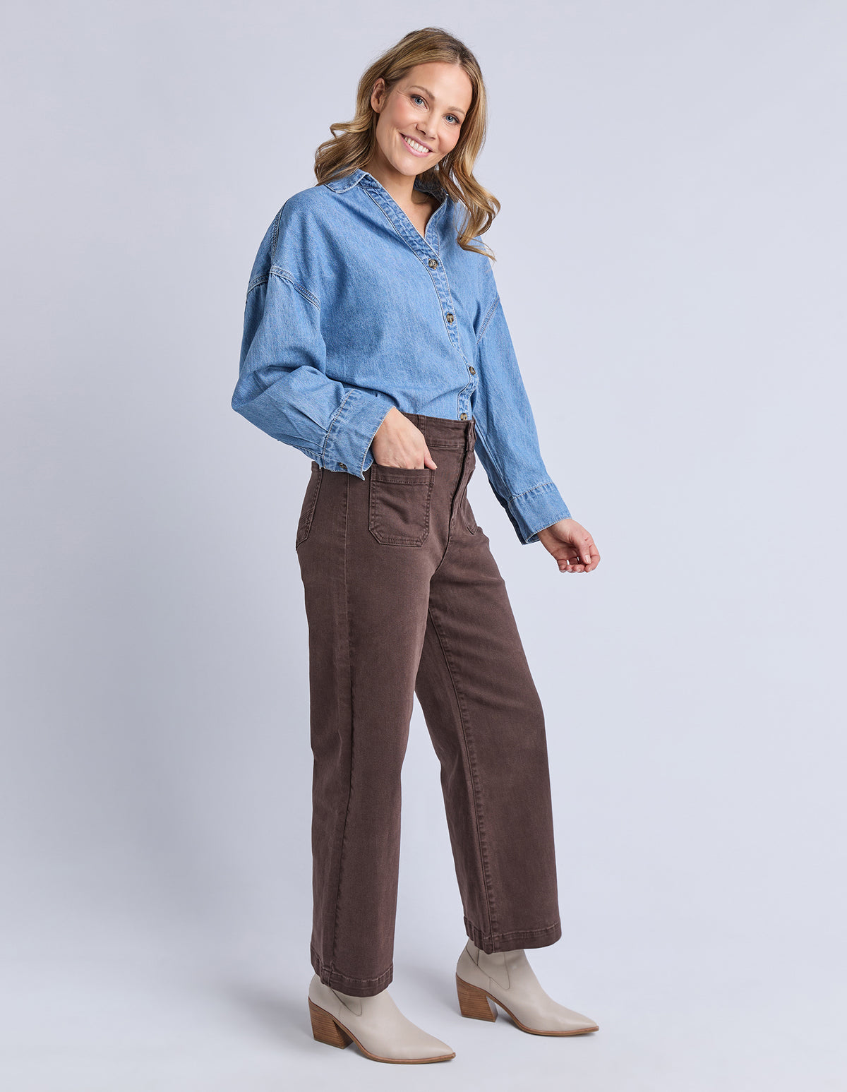 Elm Delphi Jean Chocolate