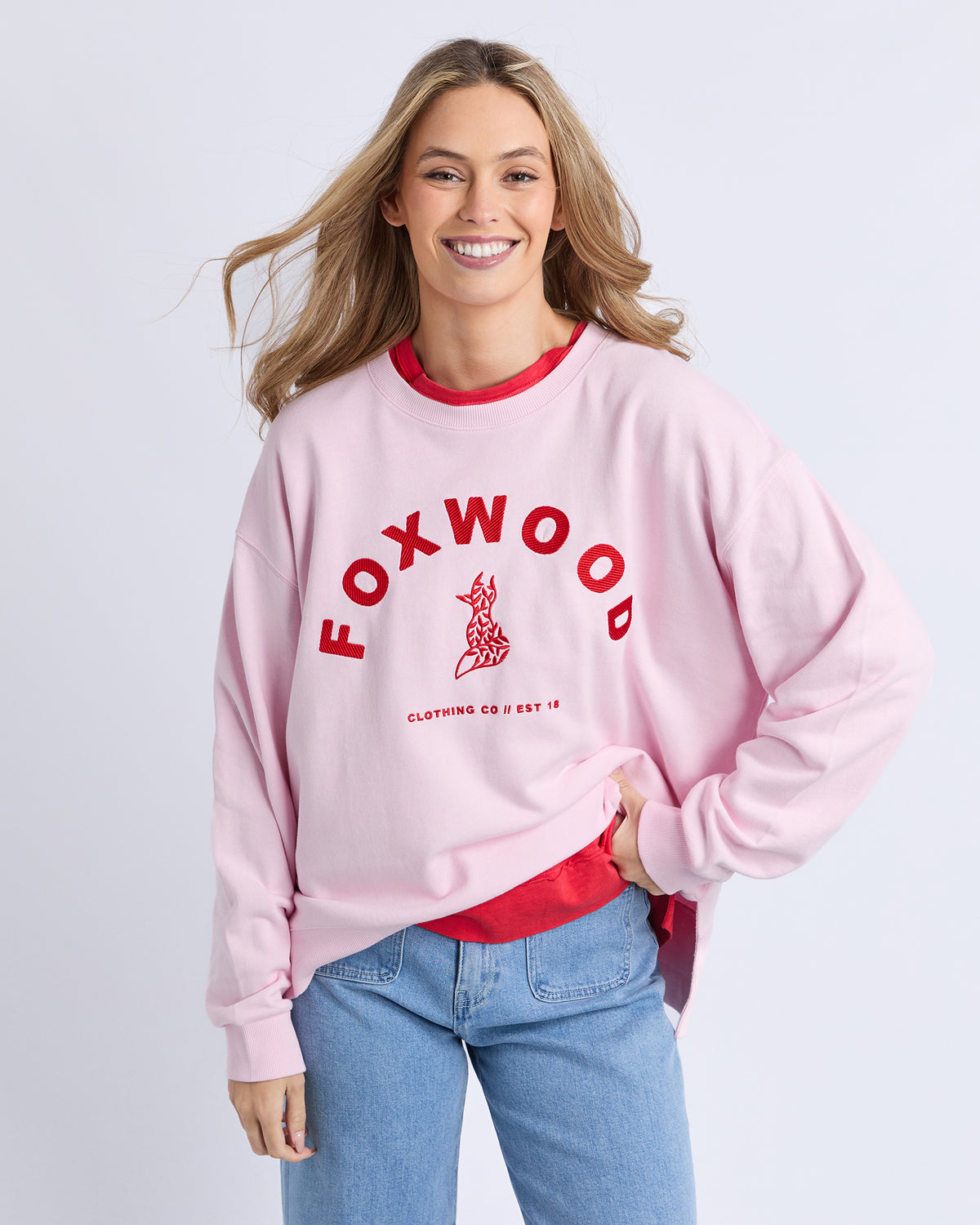 Foxwood Effortless Contrast Crew