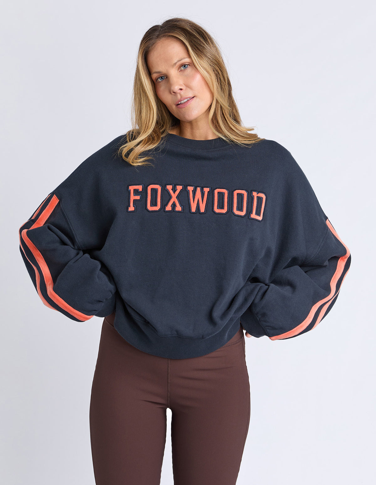 Foxwood Elevated Sunday Crew Navy
