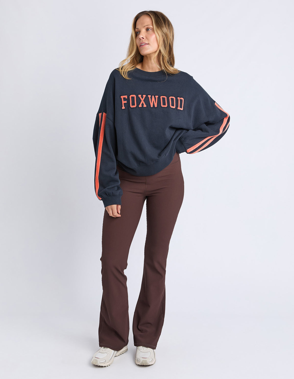 Foxwood Elevated Sunday Crew Navy