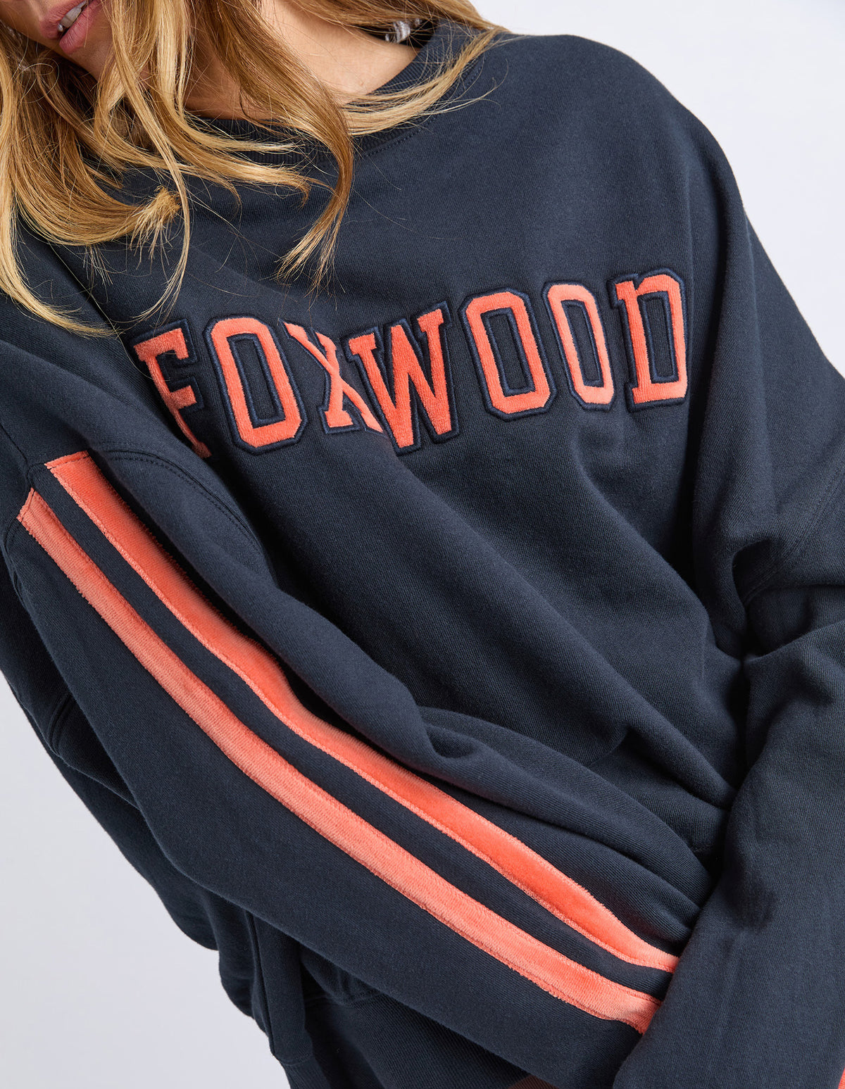 Foxwood Elevated Sunday Crew Navy