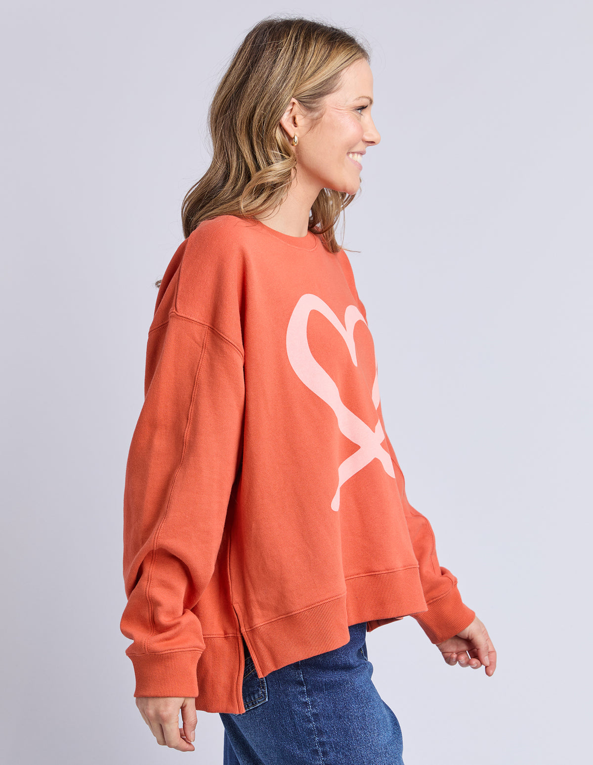 Elm Elin Crew Orange