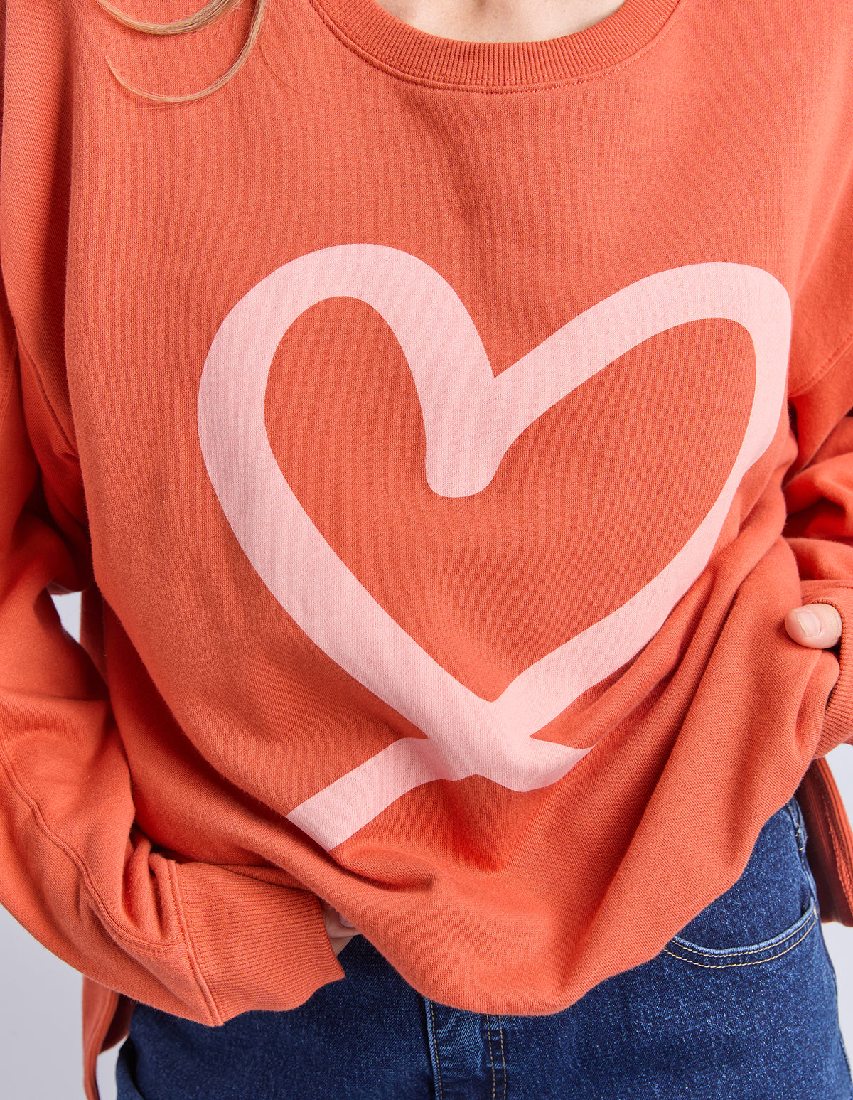 Elm Elin Crew Orange