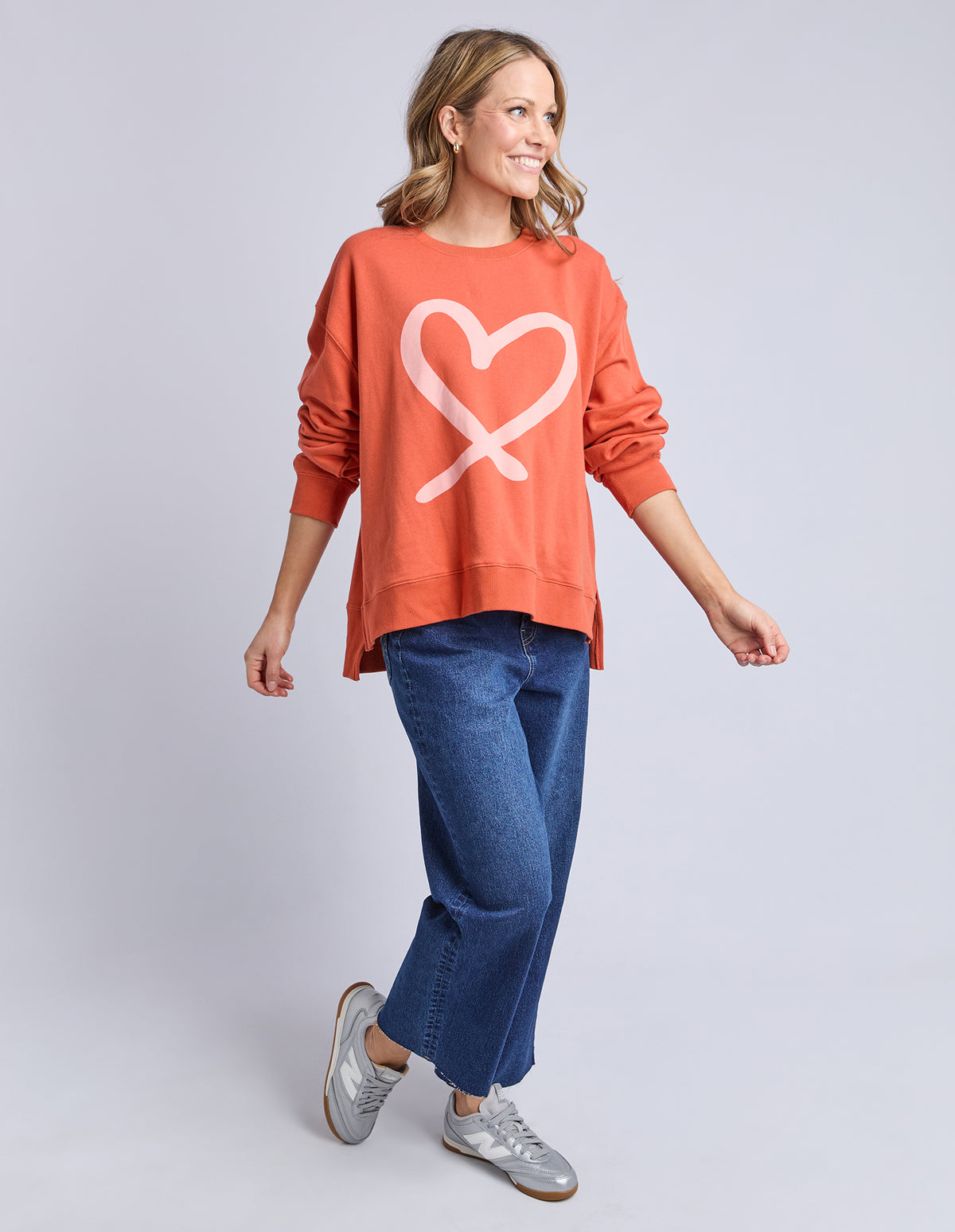 Elm Elin Crew Orange