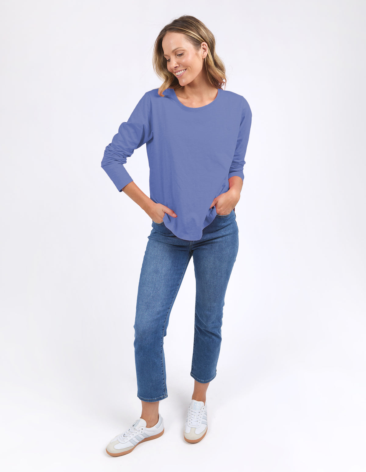 Elm Everyday L/S Tee - Cornflower