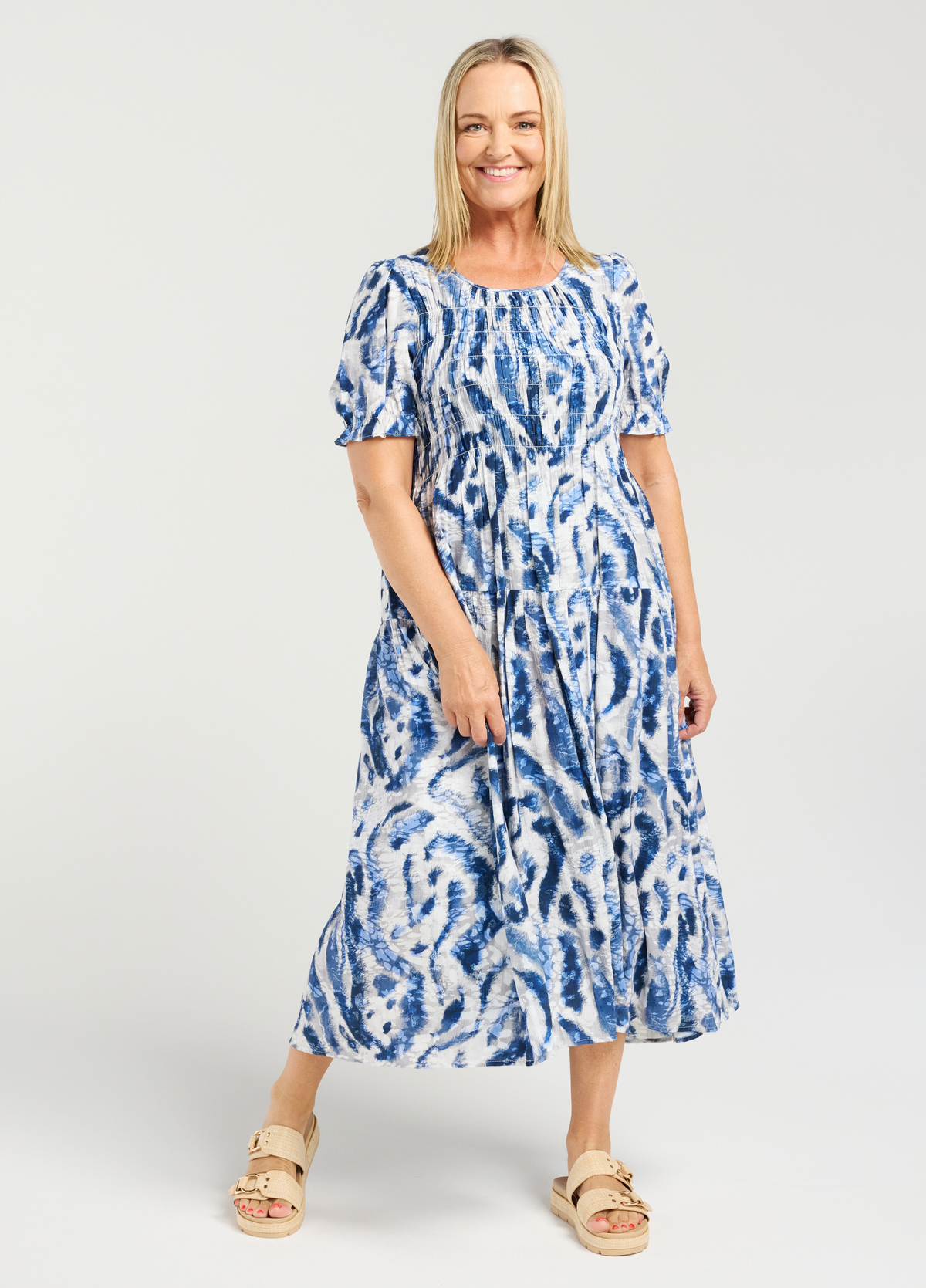 Seduce Fallon Dress Blue Mist