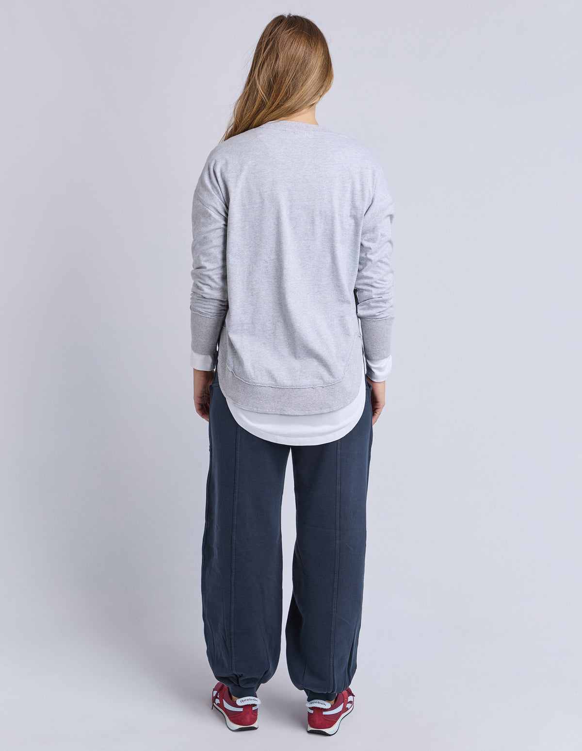 Foxwood Farrah L/S Top Grey Marle