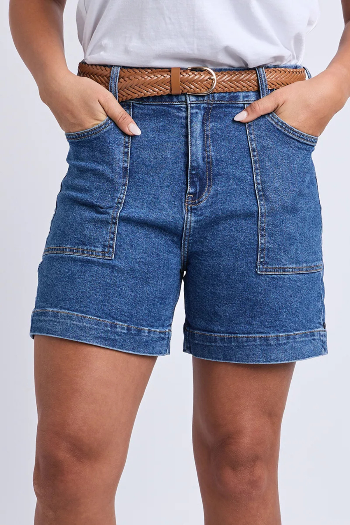 Elm Atlas Denim Short Dark Blue