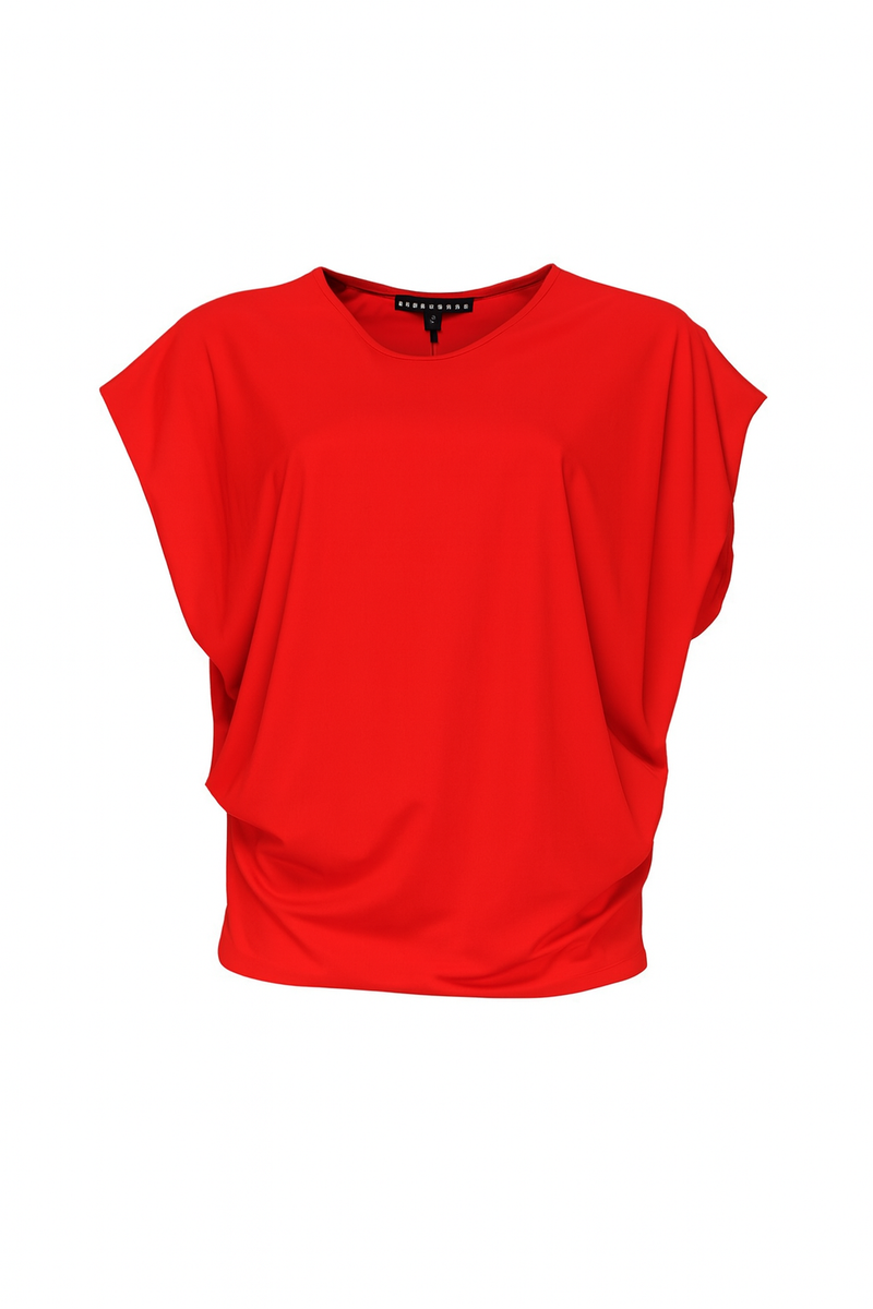 Paula Ryan Tuck Side Top - Poppy