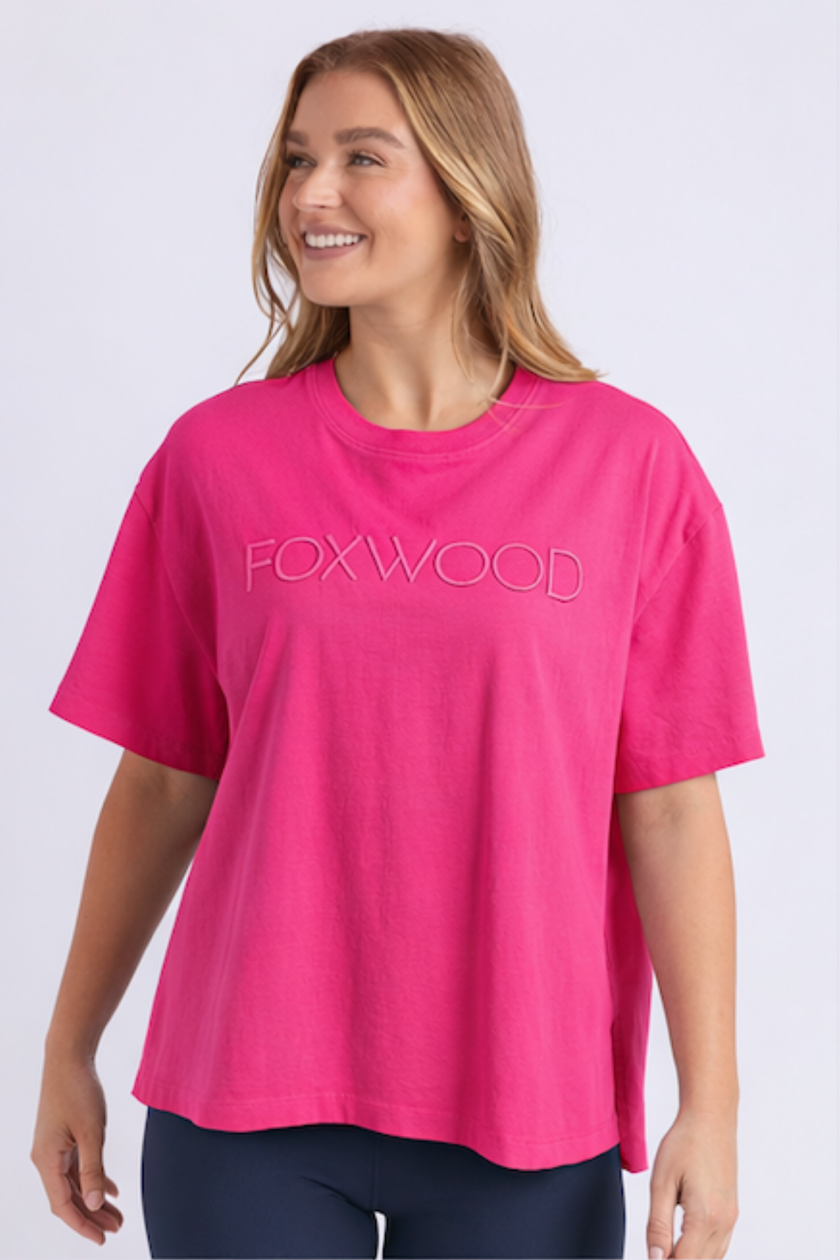Foxwood Simplified Tee Hot Pink