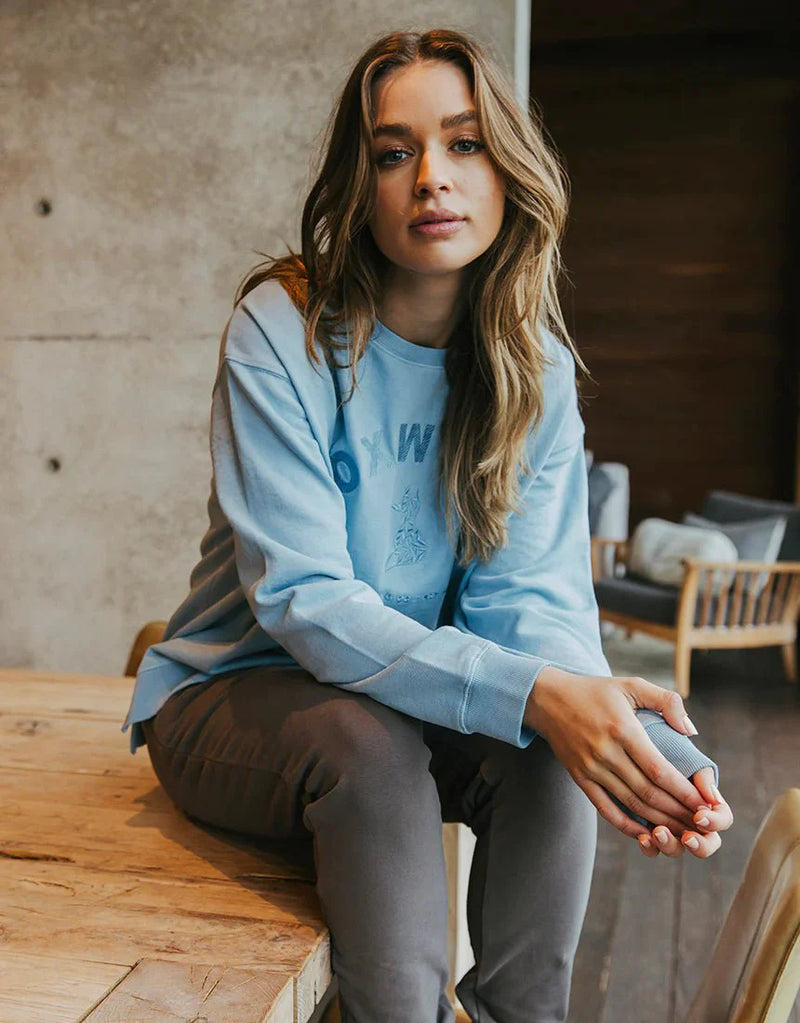 Foxwood Effortless Crew - Dusk Blue