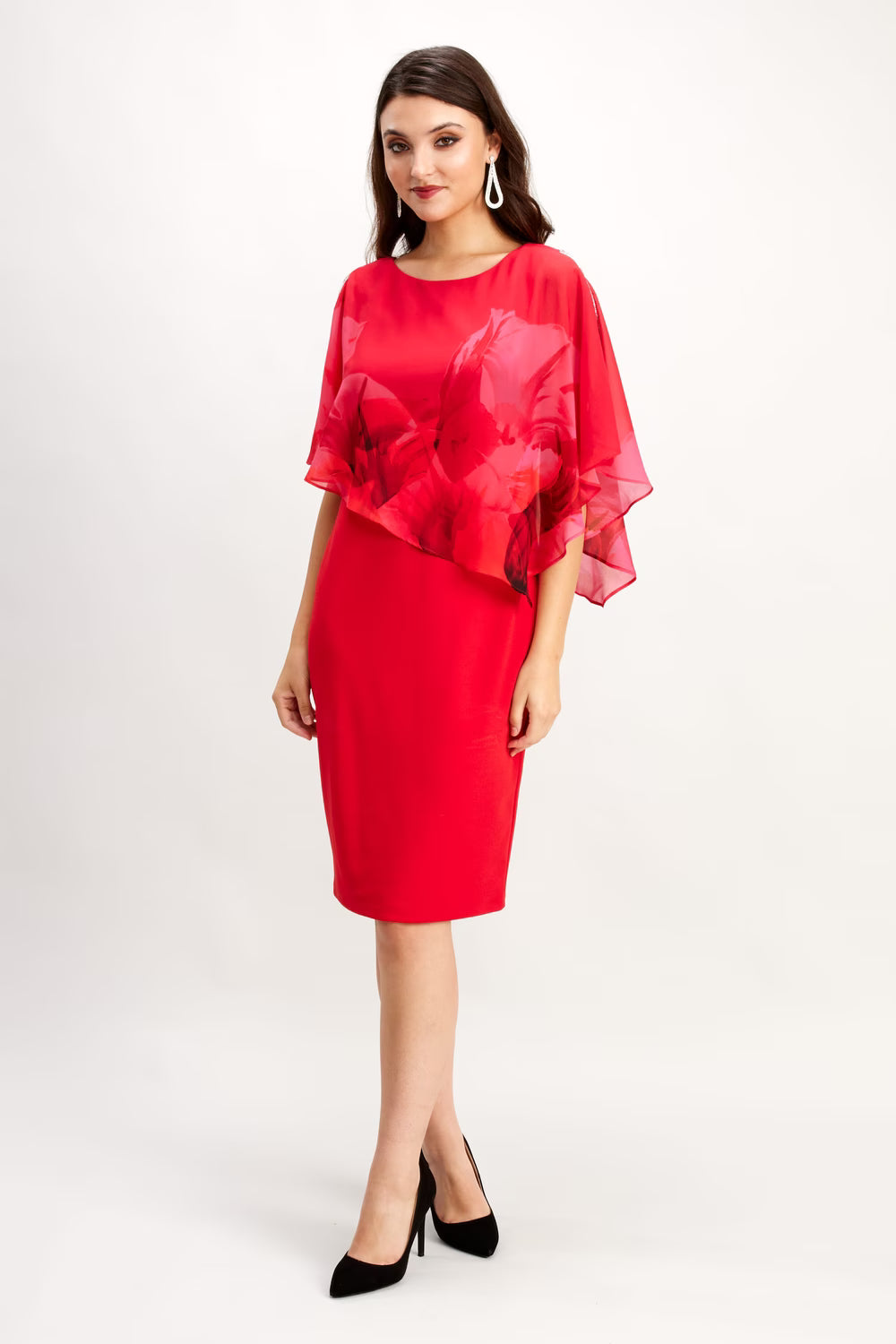 Frank Lyman Evangeline - Red Diamantine Dress ROSSELLINI + SHINE Frank Lyman Evangeline - Red Diamantine Dress ROSSELLINI + SHINE
