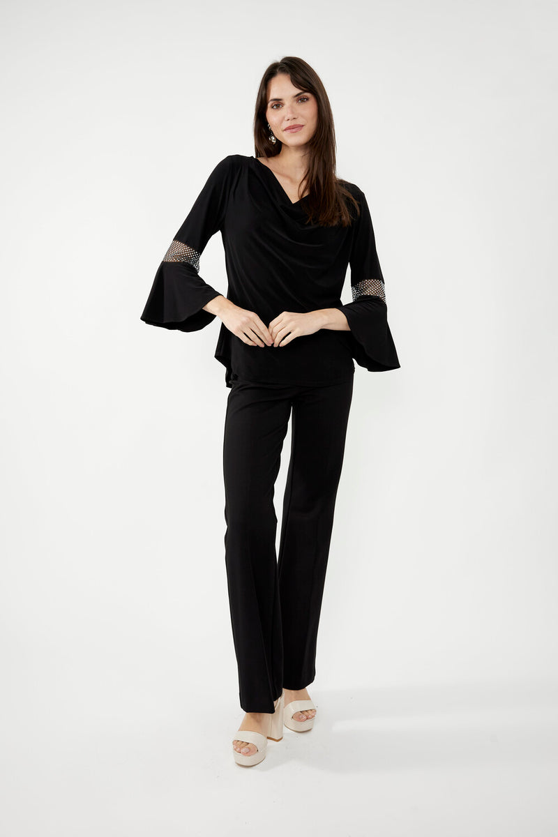 Frank Lyman Knit Top - Black