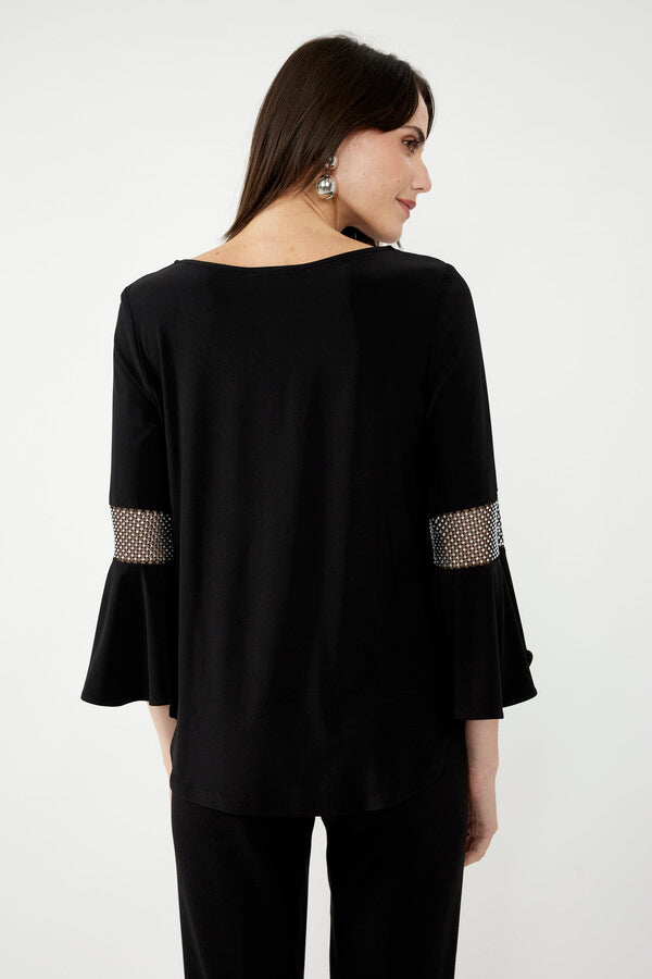 Frank Lyman Knit Top - Black