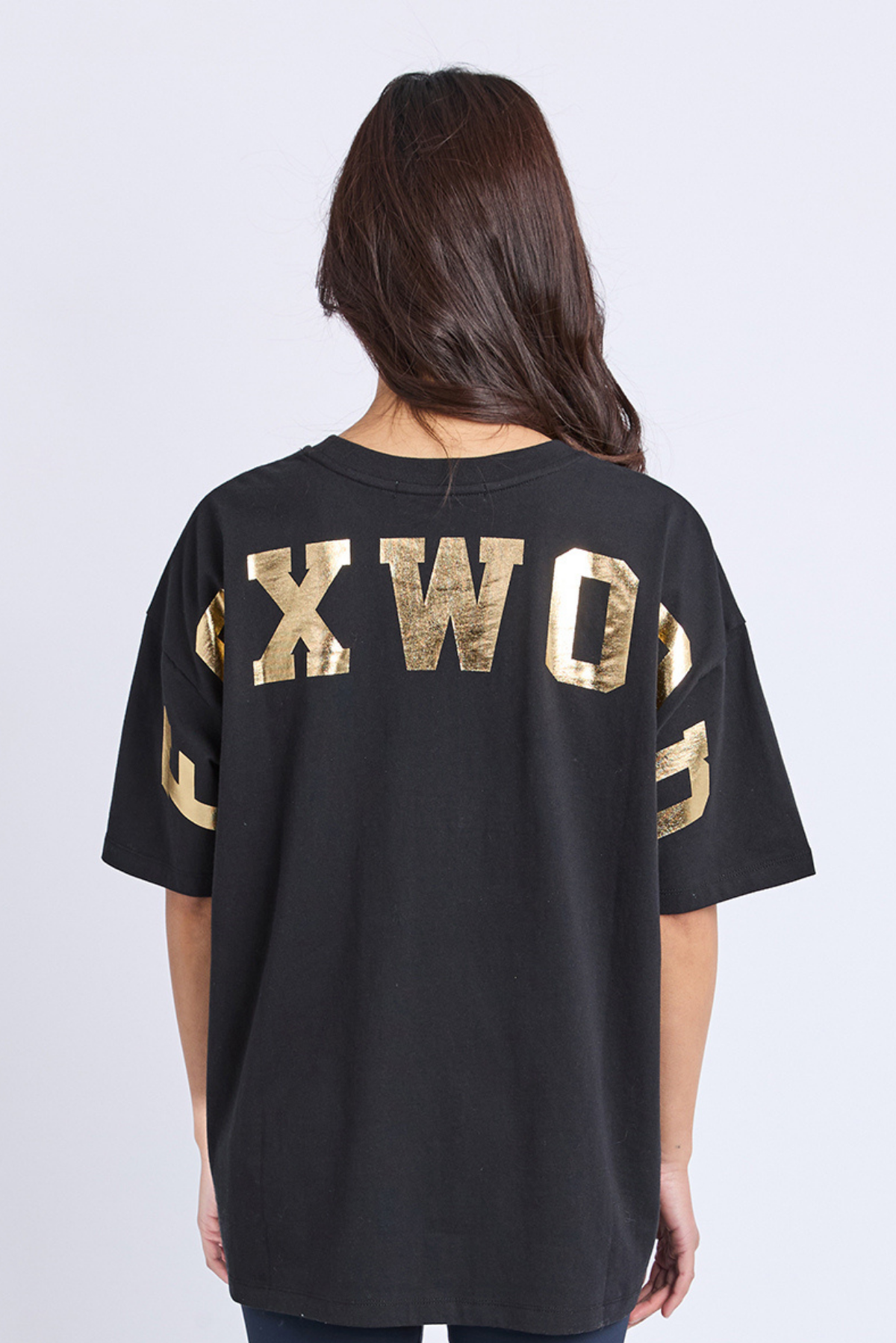 Foxwood Interval Metallic Tee Black Gold