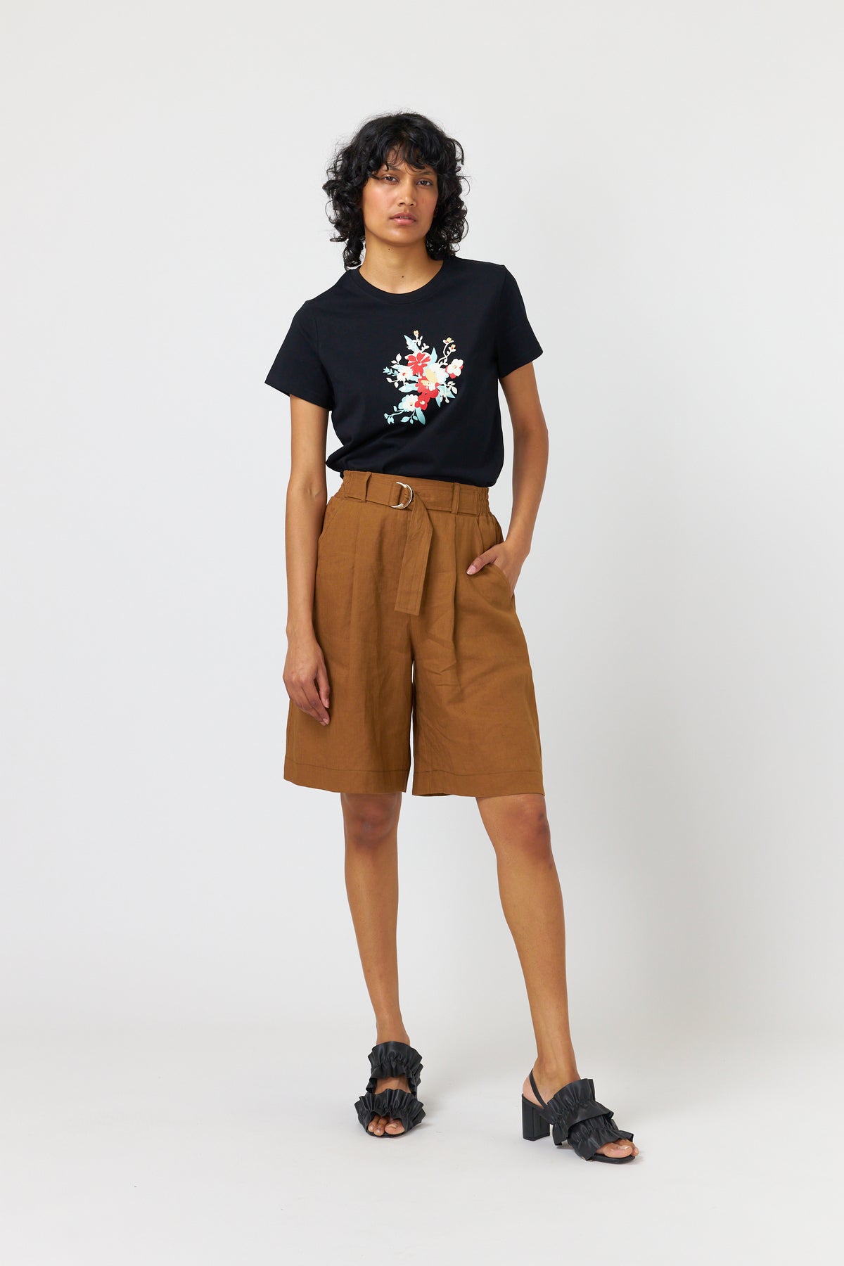 Kate Sylvester Garden T-Shirt - Black