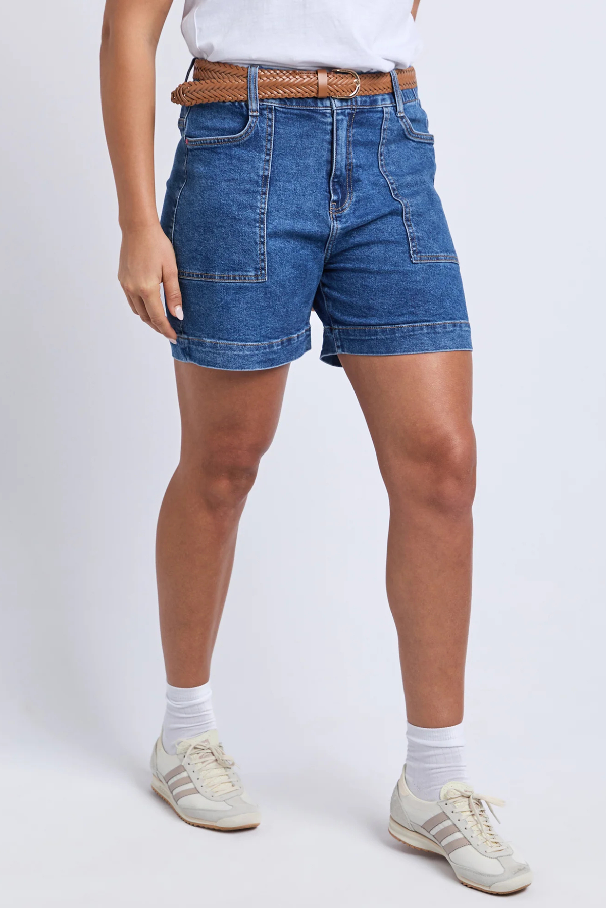 Elm Atlas Denim Short Dark Blue
