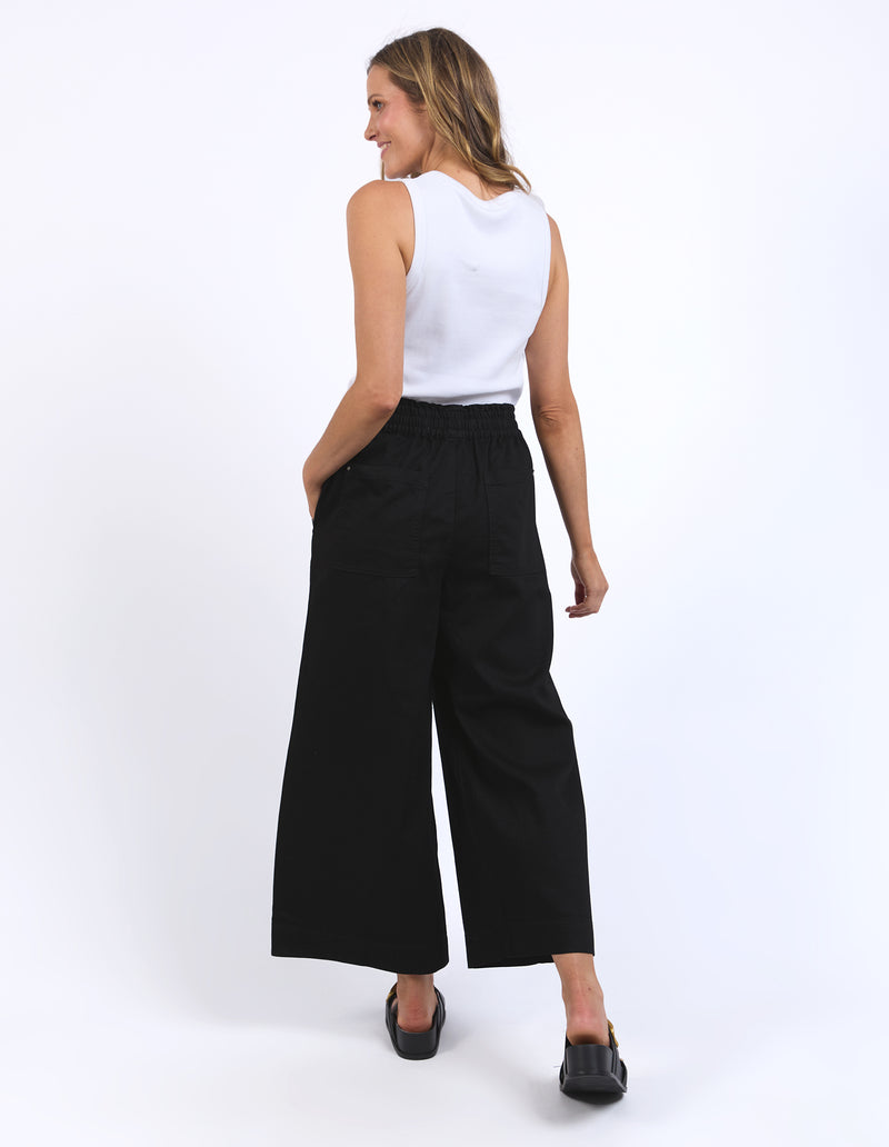 ELM Greta Wide Leg Pant-Black