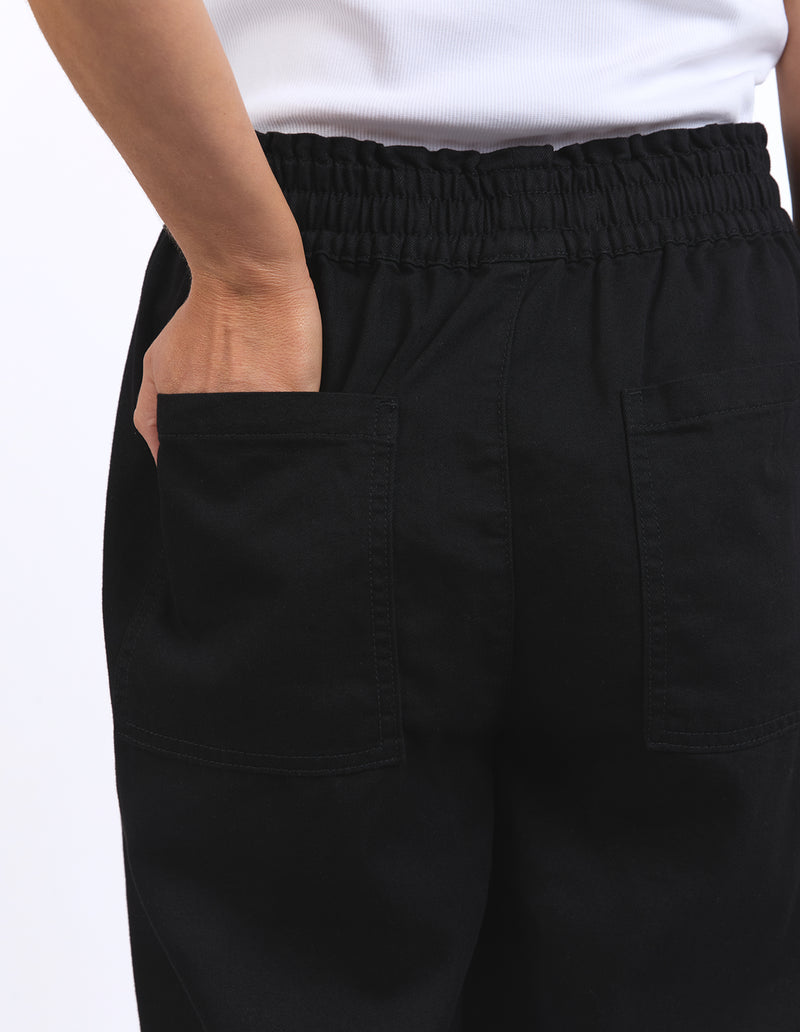 ELM Greta Wide Leg Pant-Black