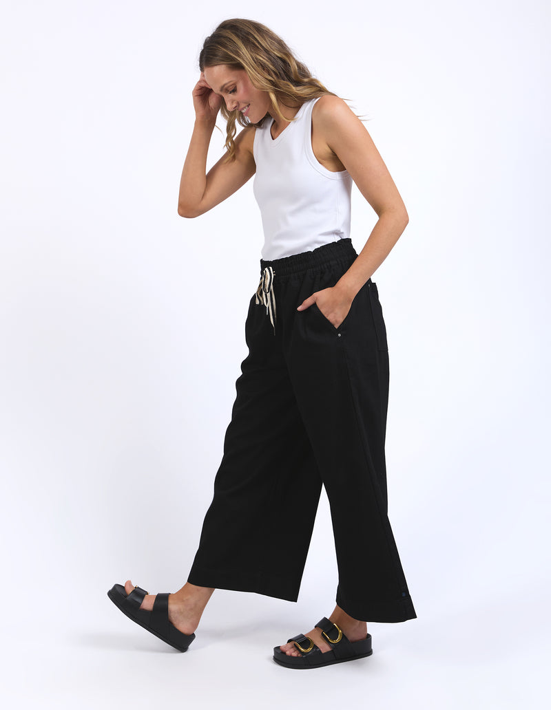 ELM Greta Wide Leg Pant-Black