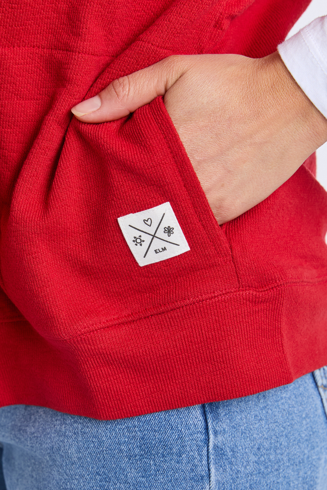 Elm Beachy Zip Hoodie Cranberry