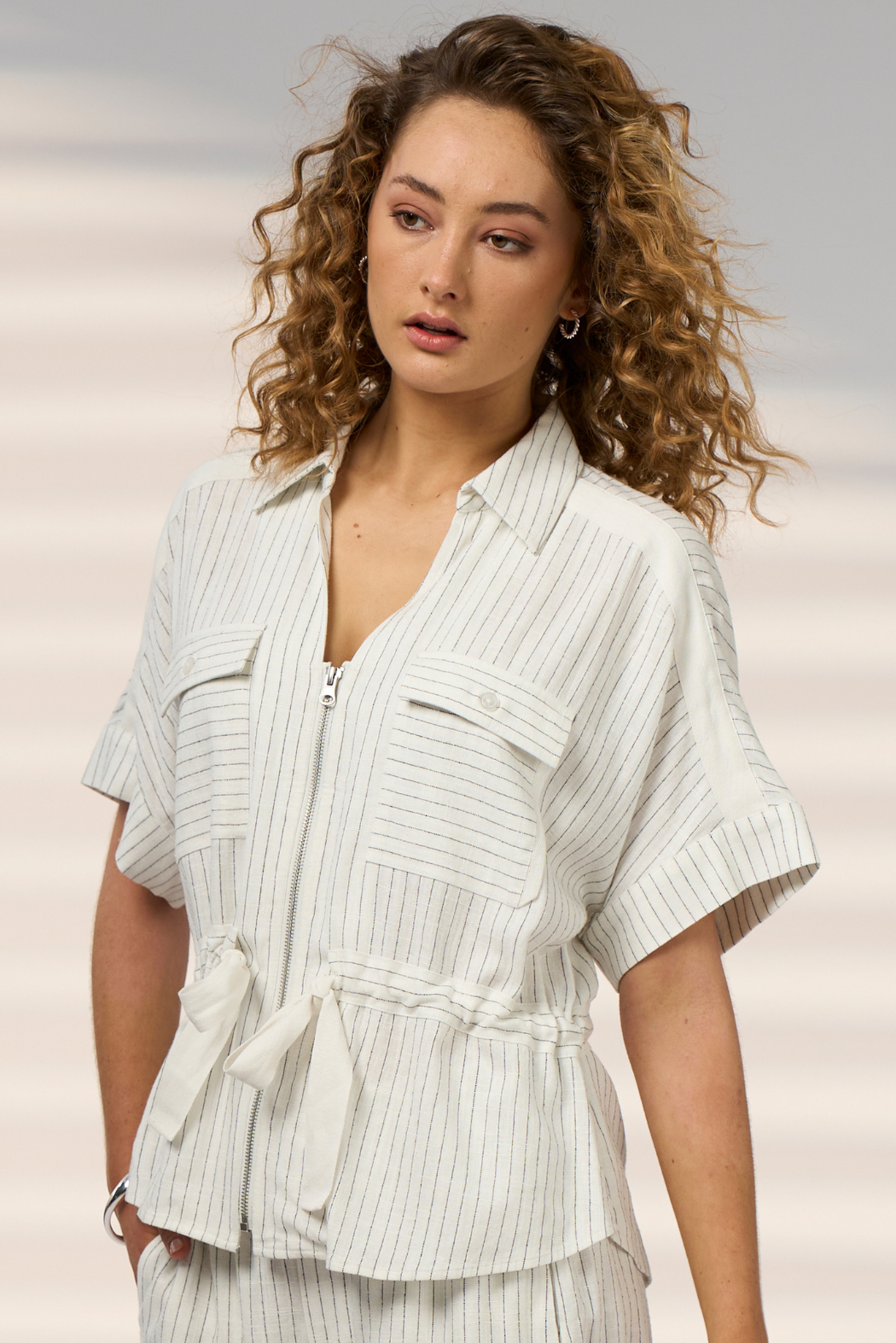 Madly Sweetly Horizon Jacket Silk White