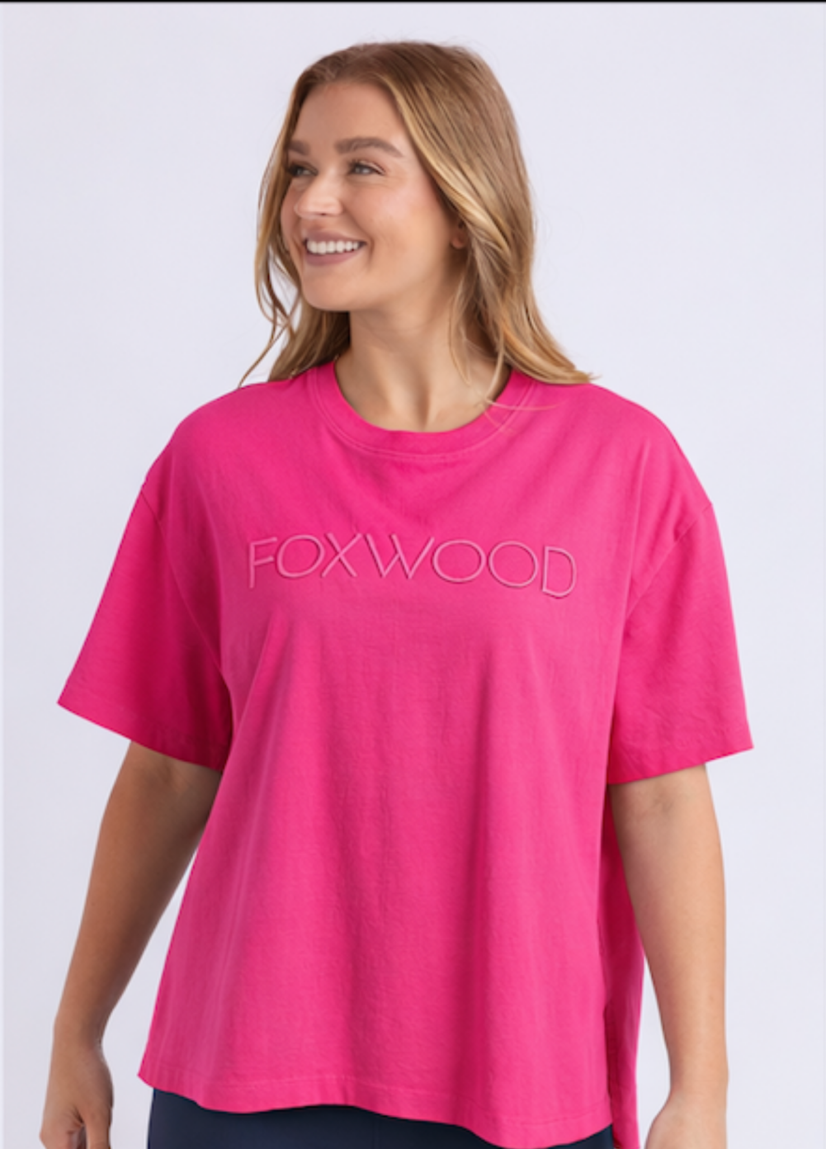 Foxwood Simplified Tee Hot Pink