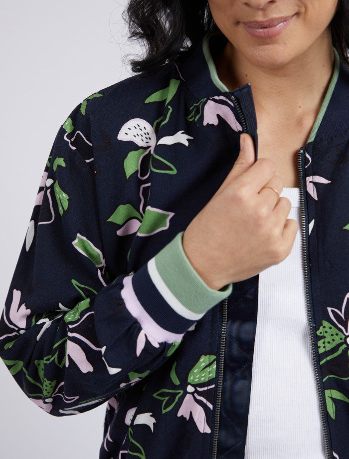 Elm Idyll Floral Bomber Jacket ROSSELLINI SHINE