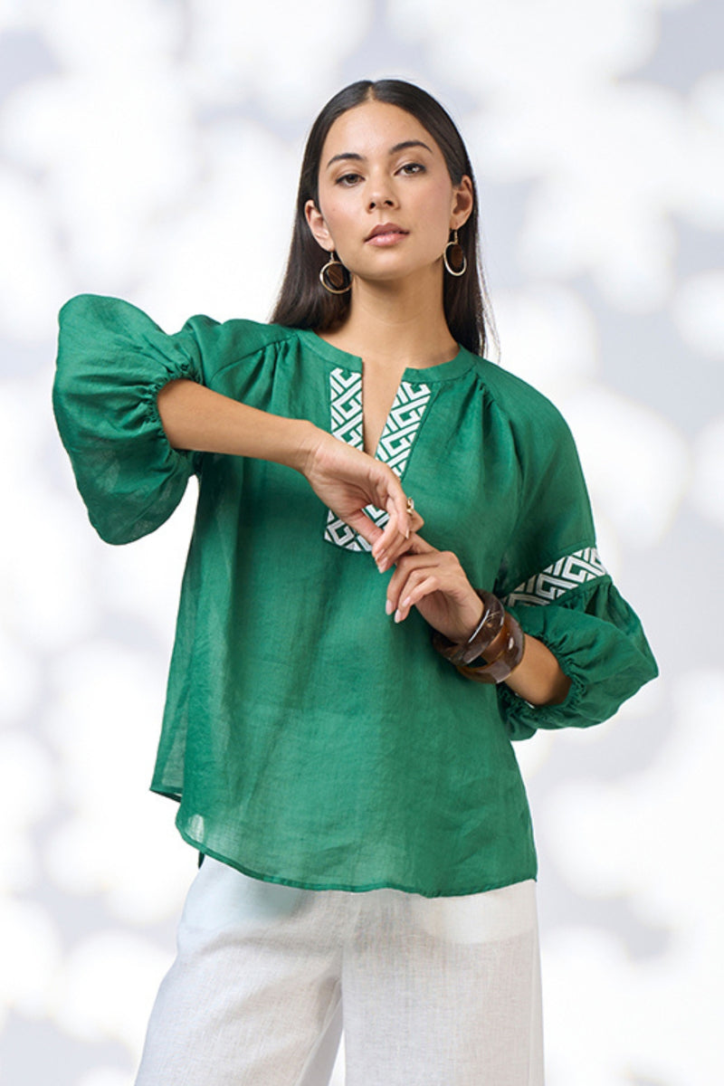 Loobie's Story Maya Top-Palm Green